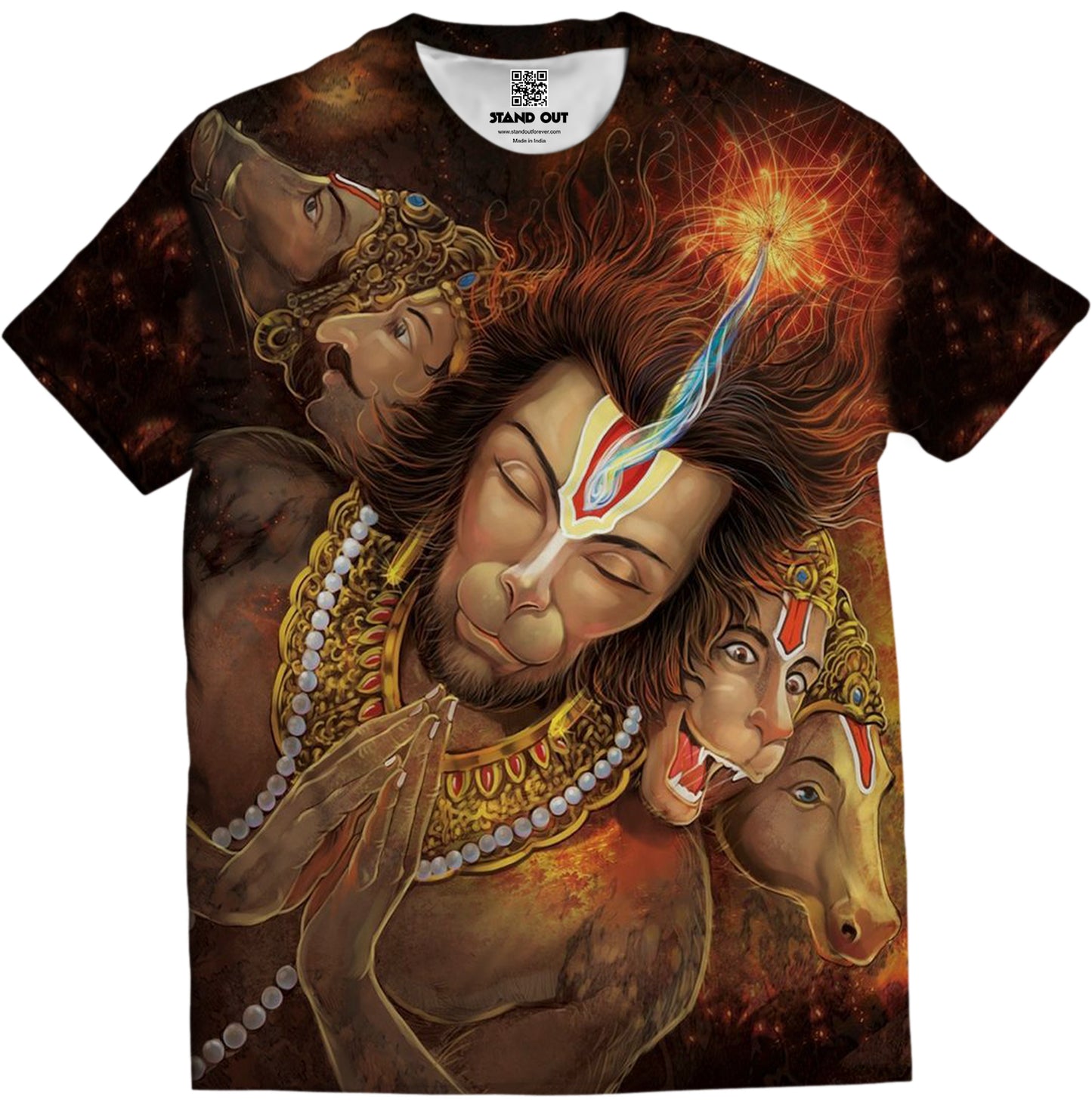 lord hanuman bajarangi bajrangbali anjaneyar standout t shirts standout hanuman tshirt shiva t shirt religious t shirt hindu god t shirt