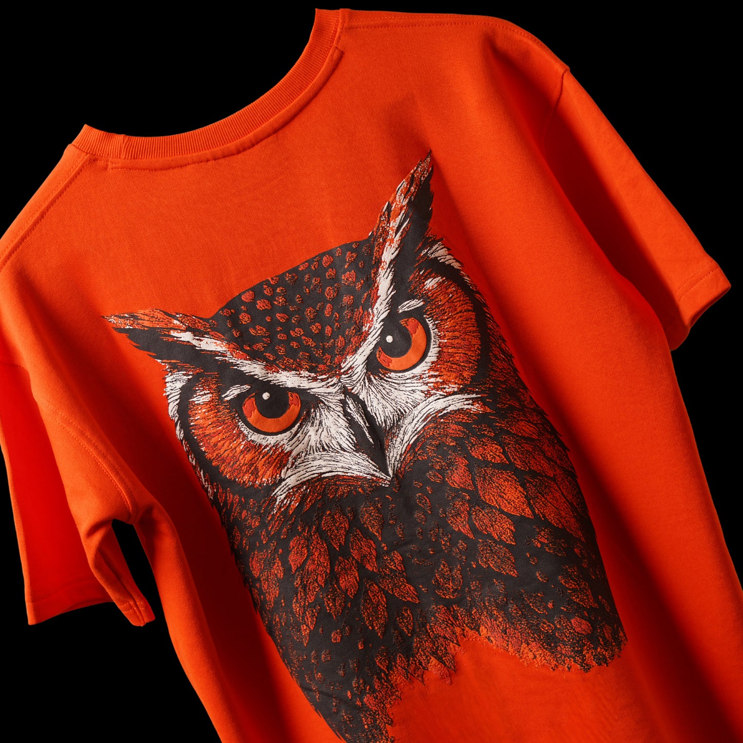Owl Puff Print Oversized T-Shirt (No Restock - Exclusive Edition)