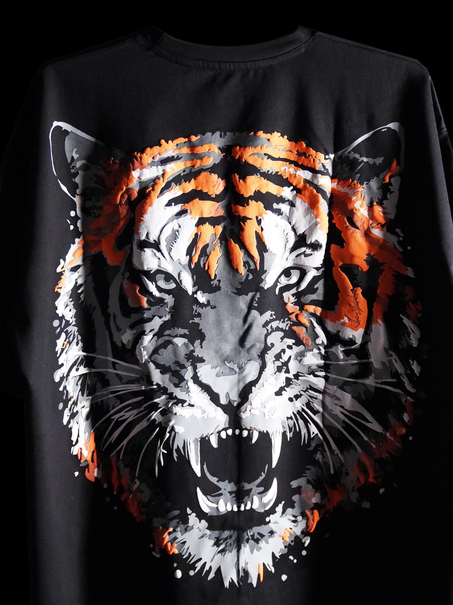 Tiger Puff Print Oversized T-Shirts (No Restock - Exclusive Edition)
