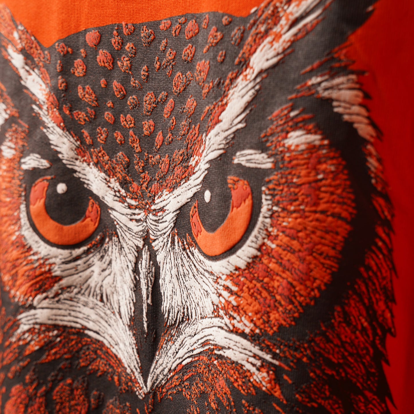 Owl Puff Print Oversized T-Shirt (No Restock - Exclusive Edition)