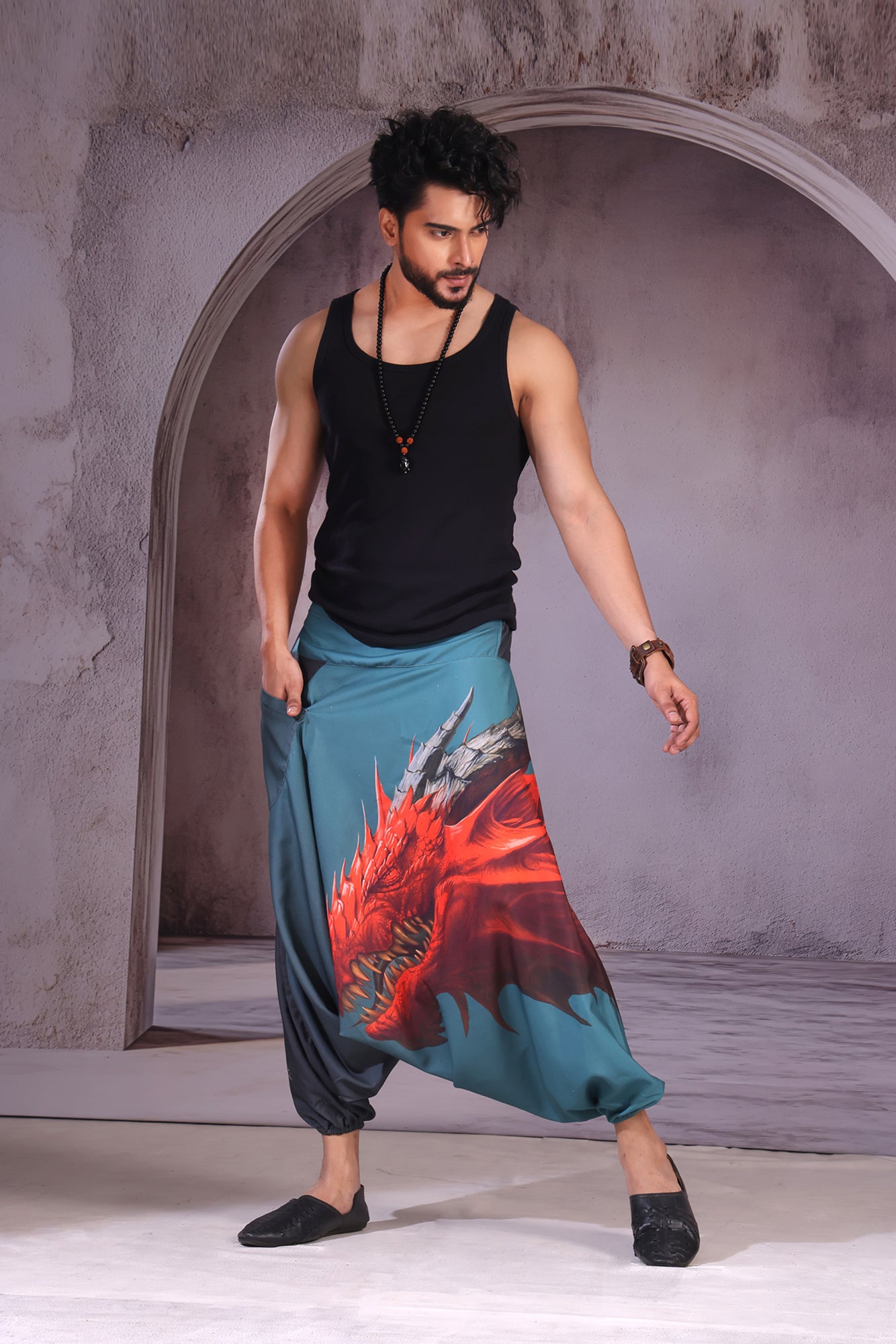 Red Dragon Unisex Harem Pant