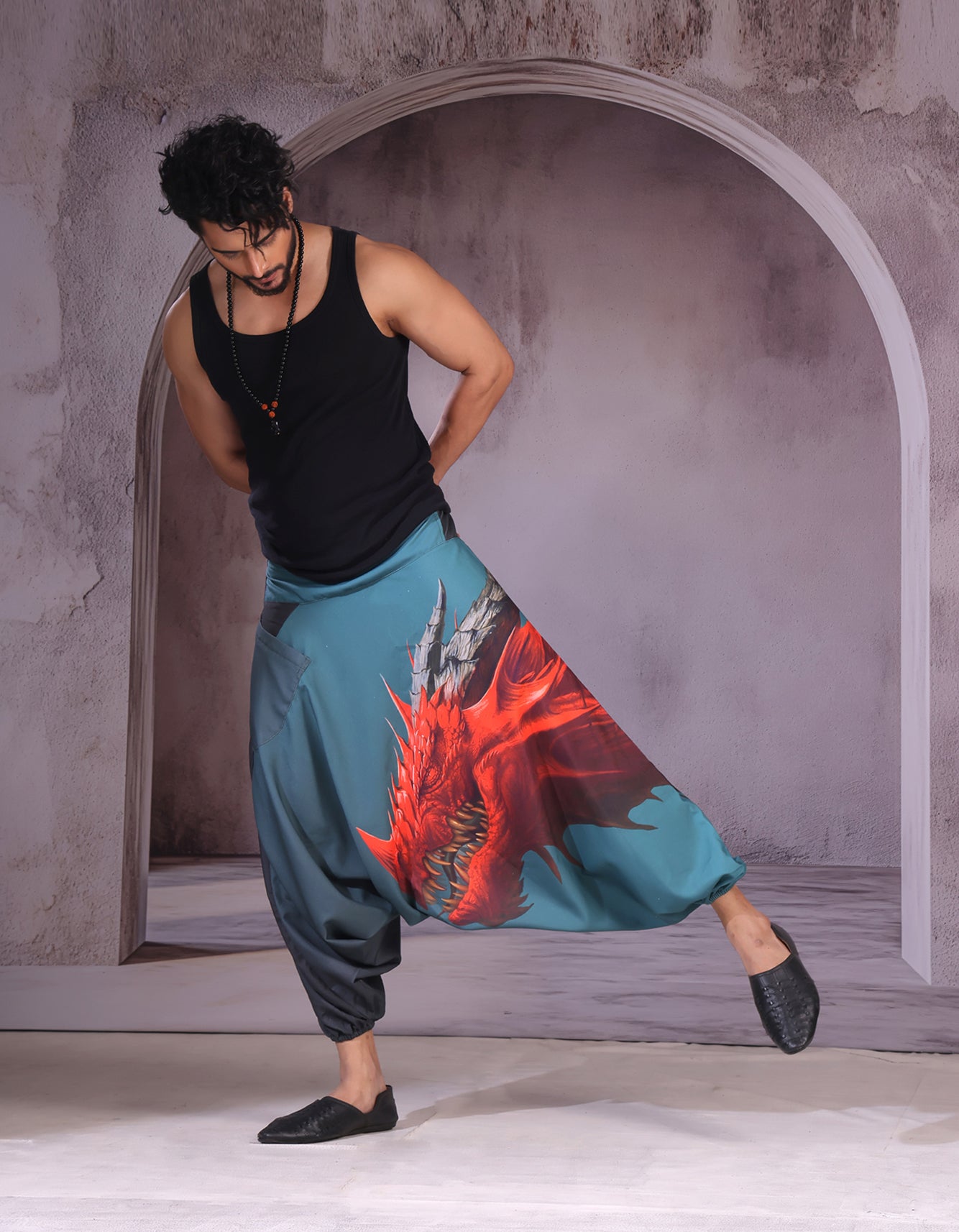 Red Dragon Unisex Harem Pant