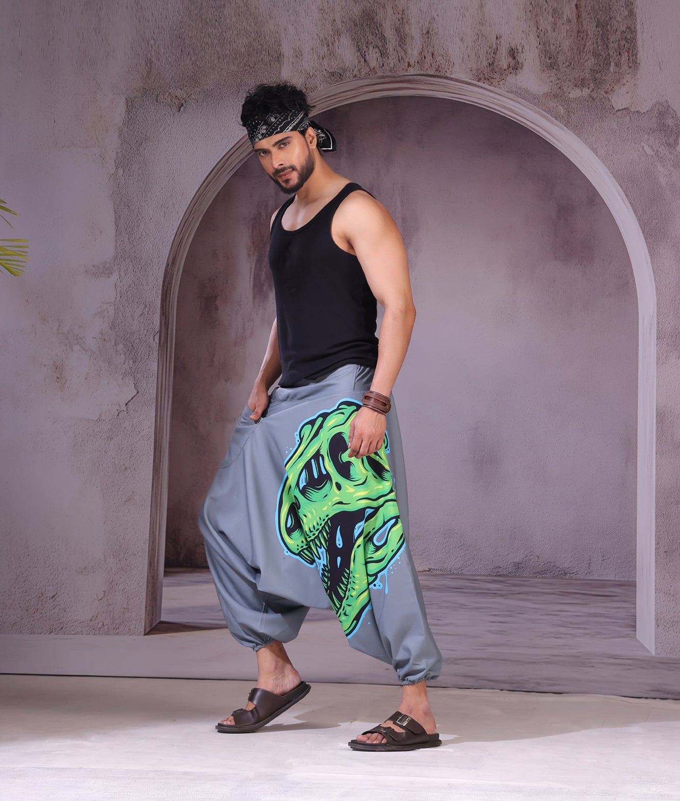 T. Rex Dinosaur Skull Unisex Harem Pant