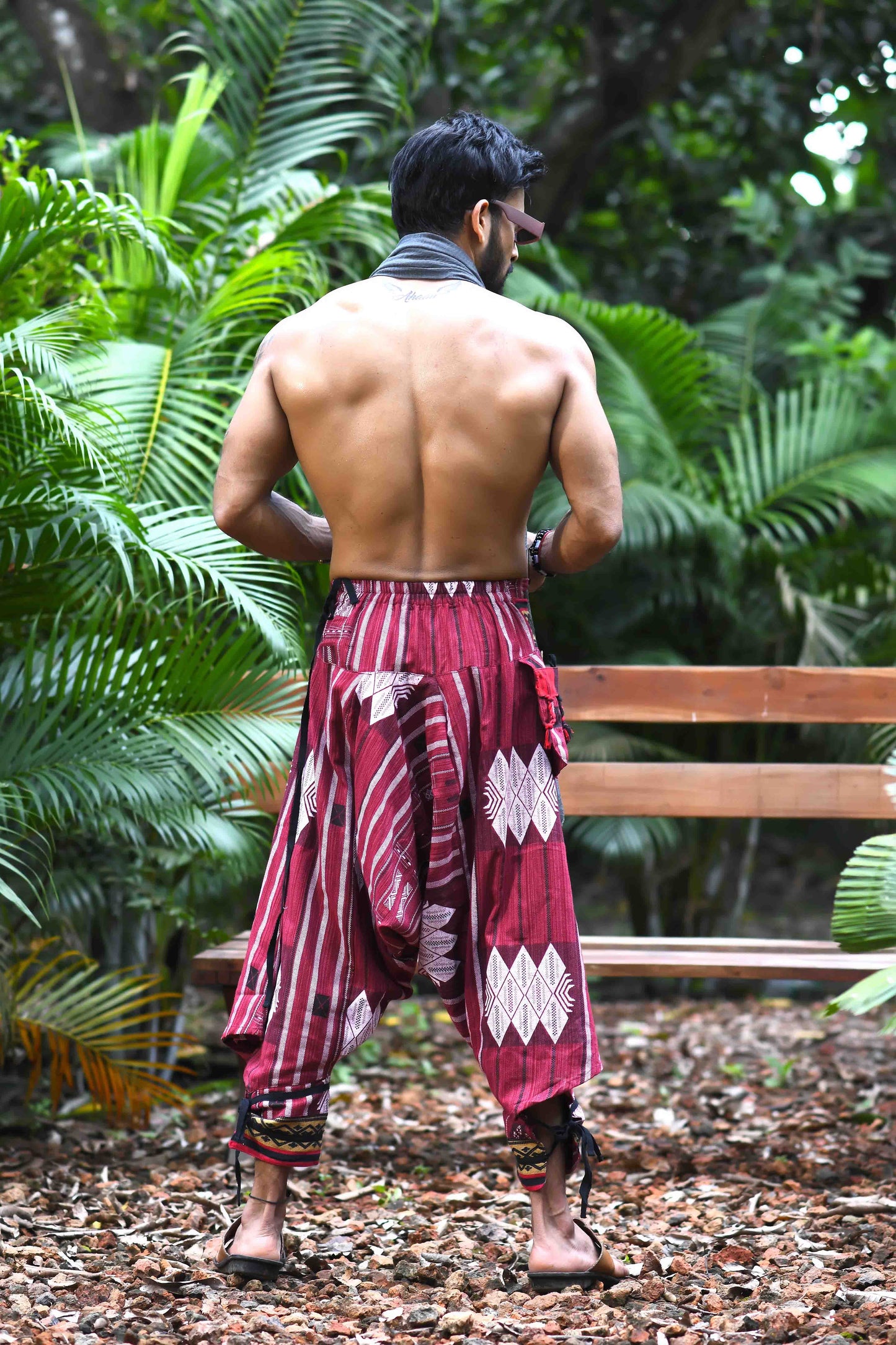 all over printed standout thai harem pant india the veshti company harem pants for men harem pants for women harem trousers hippie pants harem joggers bohemian boho pant adaddin pants harem