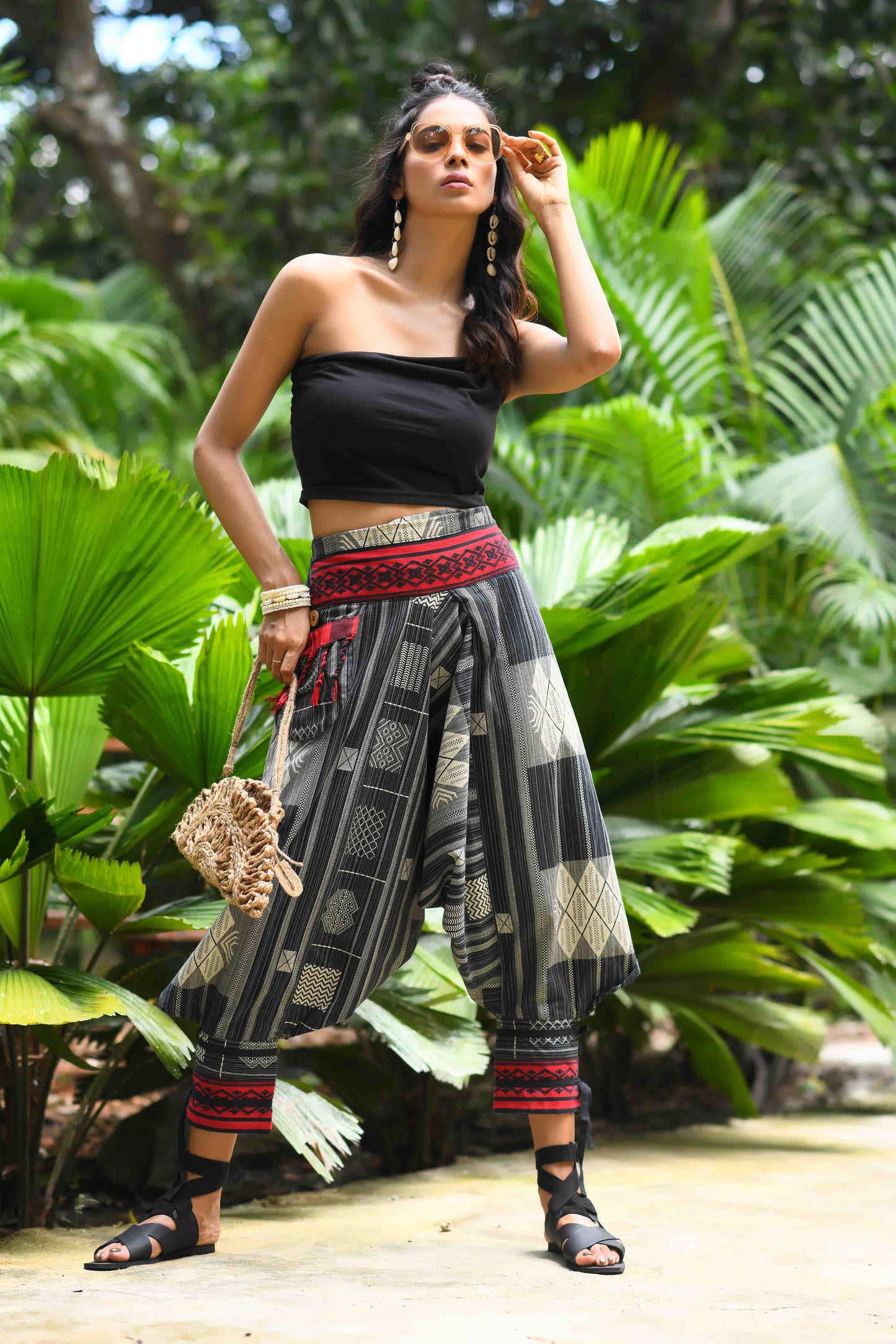 all over printed standout thai harem pant india the veshti company harem pants for men harem pants for women harem trousers hippie pants harem joggers bohemian boho pant adaddin pants harem