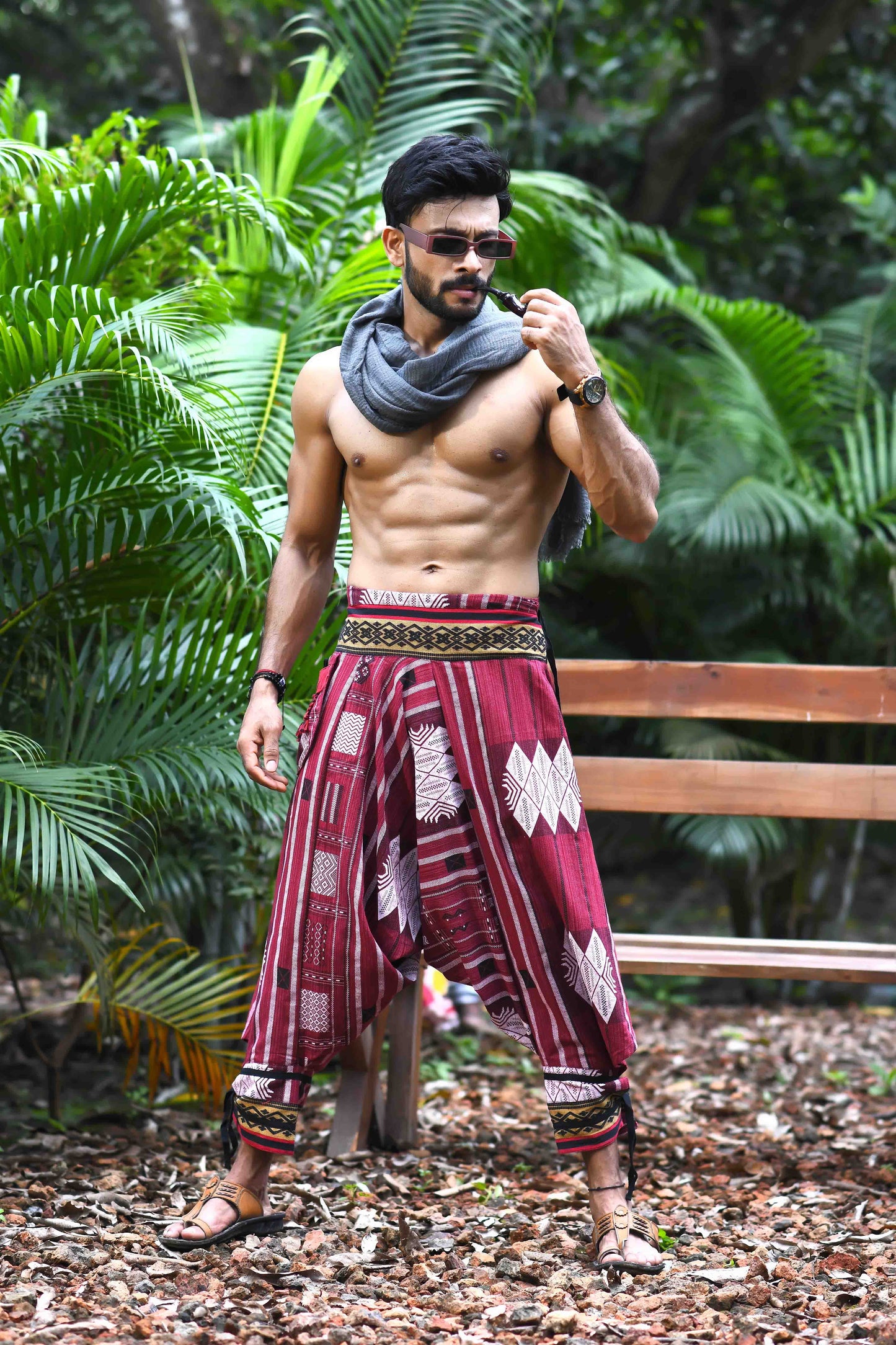 all over printed standout thai harem pant india the veshti company harem pants for men harem pants for women harem trousers hippie pants harem joggers bohemian boho pant adaddin pants harem