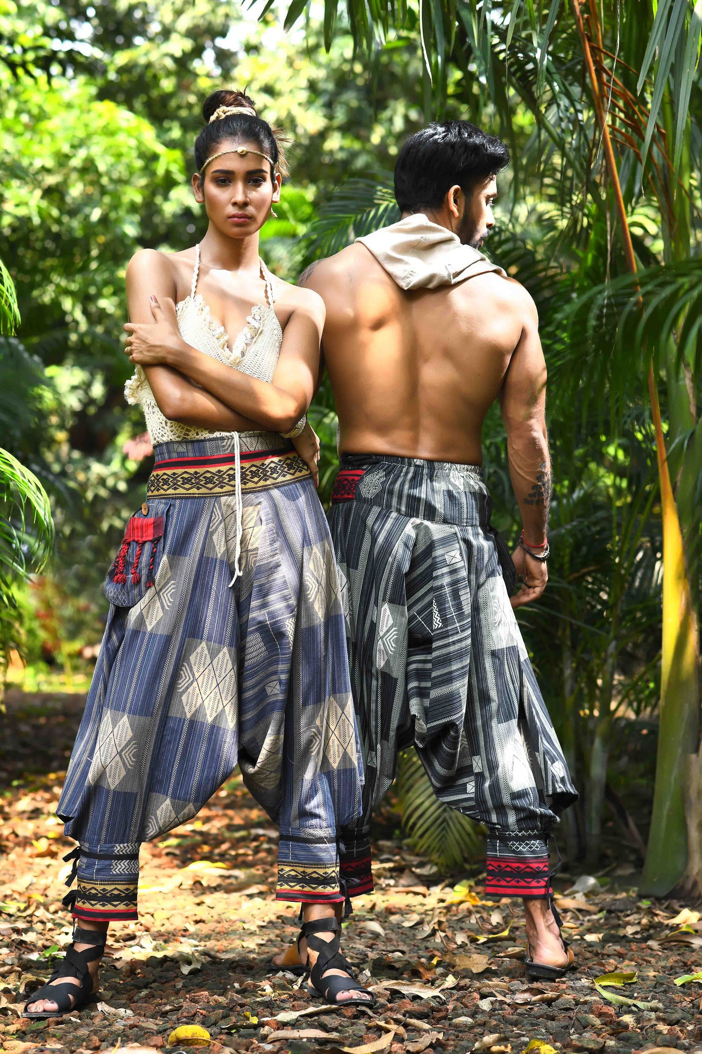 all over printed standout thai harem pant india the veshti company harem pants for men harem pants for women harem trousers hippie pants harem joggers bohemian boho pant adaddin pants harem