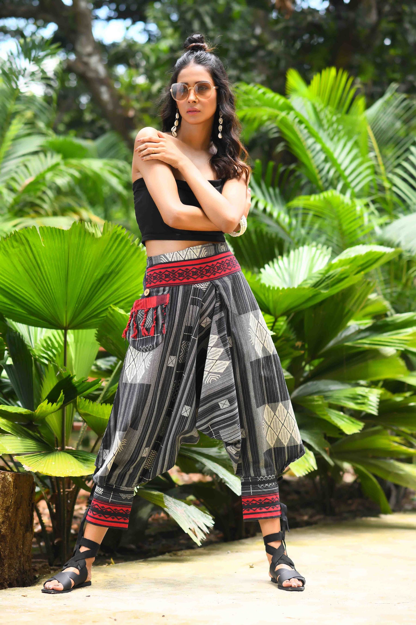 all over printed standout thai harem pant india the veshti company harem pants for men harem pants for women harem trousers hippie pants harem joggers bohemian boho pant adaddin pants harem
