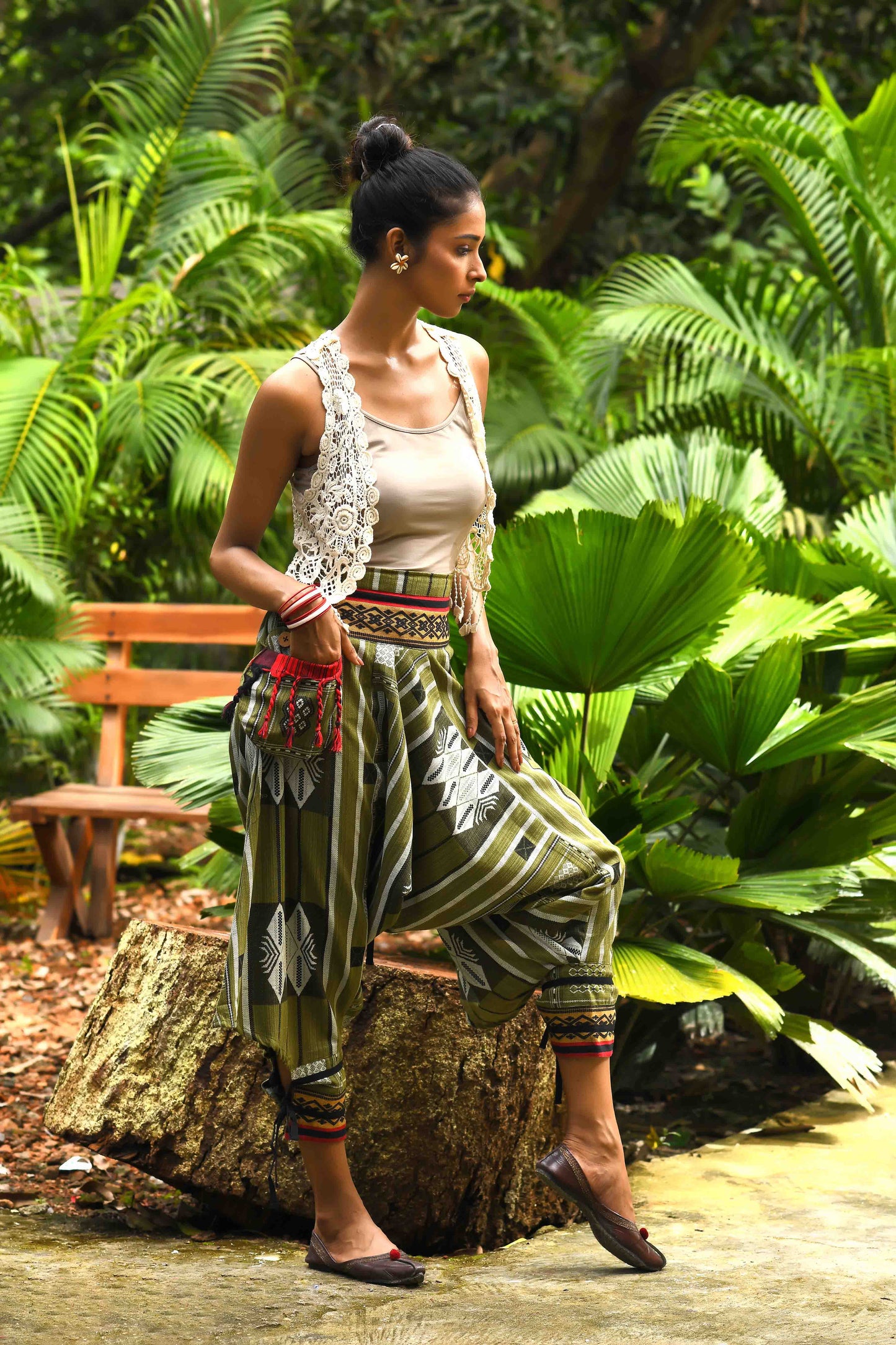 all over printed standout thai harem pant india the veshti company harem pants for men harem pants for women harem trousers hippie pants harem joggers bohemian boho pant adaddin pants harem