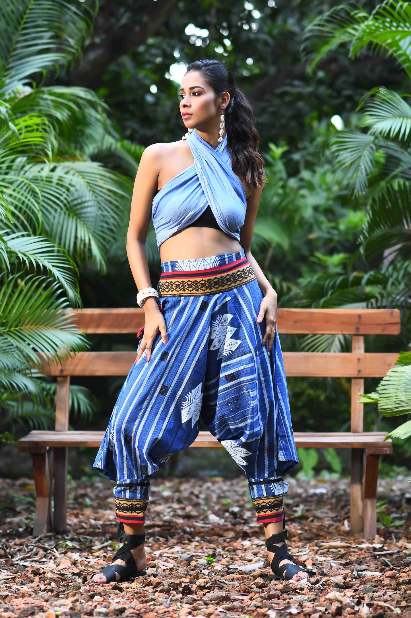 all over printed standout thai harem pant india the veshti company harem pants for men harem pants for women harem trousers hippie pants harem joggers bohemian boho pant adaddin pants harem