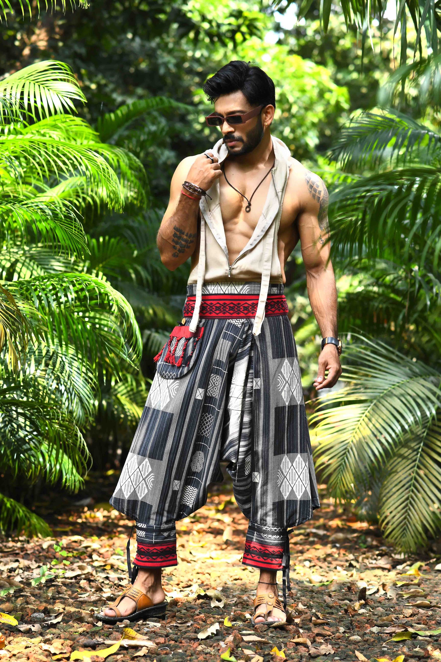all over printed standout thai harem pant india the veshti company harem pants for men harem pants for women harem trousers hippie pants harem joggers bohemian boho pant adaddin pants harem