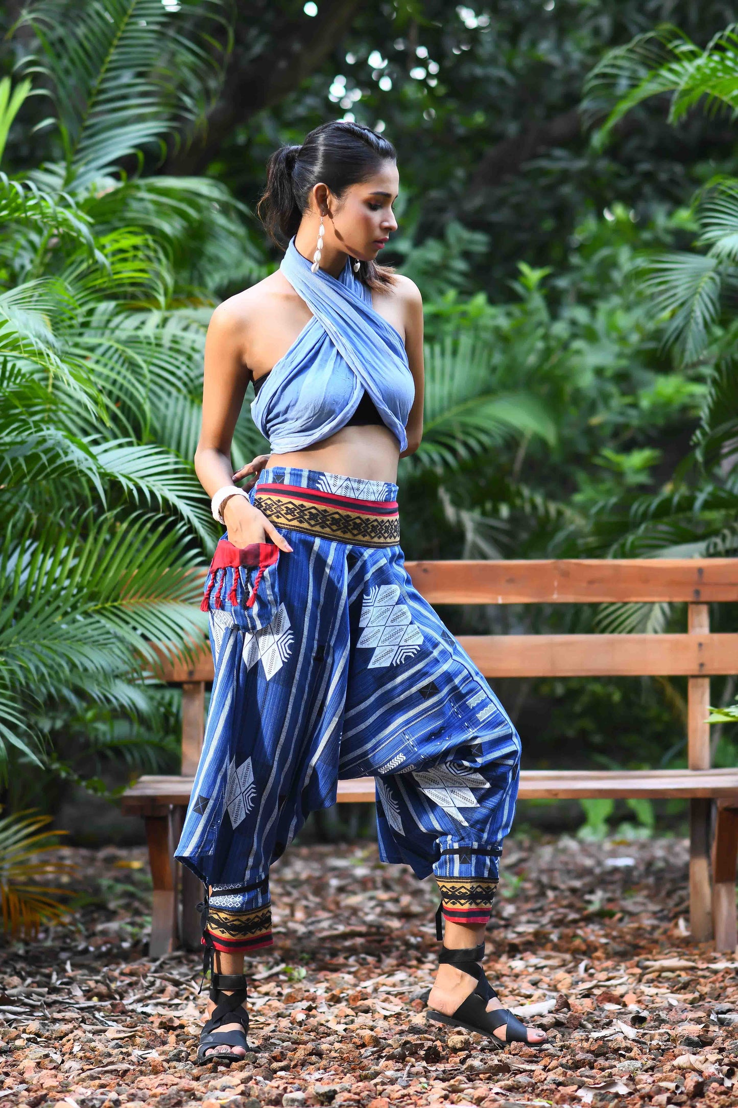 all over printed standout thai harem pant india the veshti company harem pants for men harem pants for women harem trousers hippie pants harem joggers bohemian boho pant adaddin pants harem