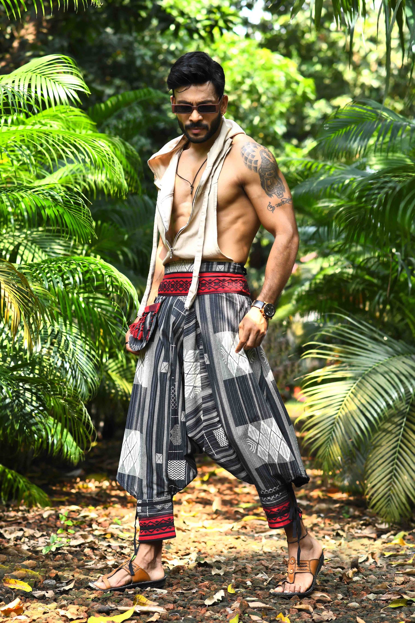 all over printed standout thai harem pant india the veshti company harem pants for men harem pants for women harem trousers hippie pants harem joggers bohemian boho pant adaddin pants harem