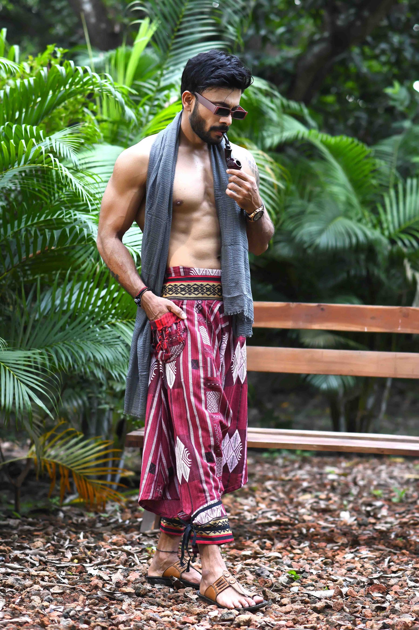 all over printed standout thai harem pant india the veshti company harem pants for men harem pants for women harem trousers hippie pants harem joggers bohemian boho pant adaddin pants harem