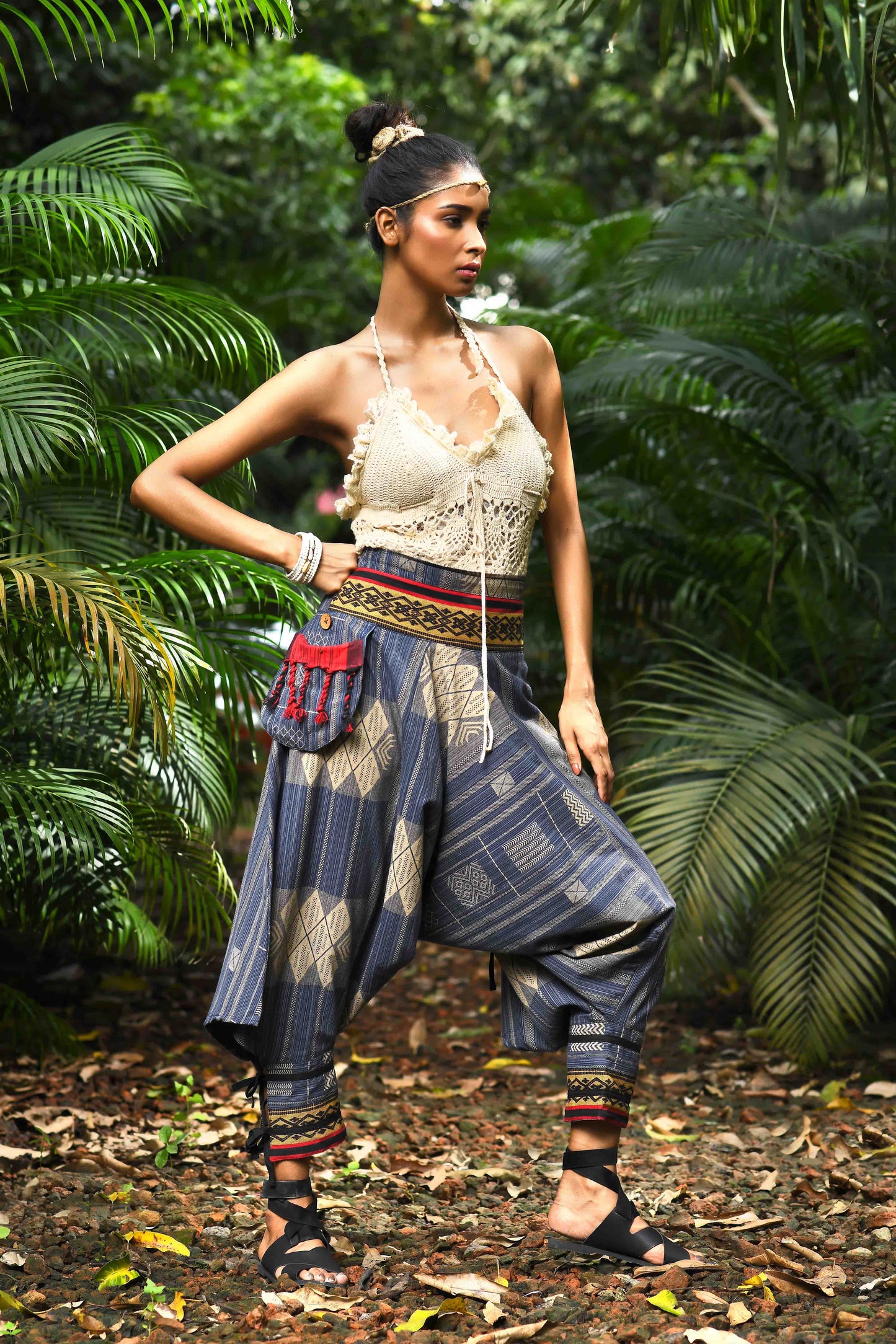 all over printed standout thai harem pant india the veshti company harem pants for men harem pants for women harem trousers hippie pants harem joggers bohemian boho pant adaddin pants harem