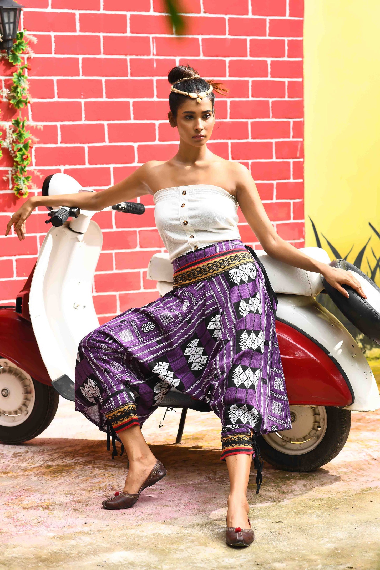 all over printed standout thai harem pant india the veshti company harem pants for men harem pants for women harem trousers hippie pants harem joggers bohemian boho pant adaddin pants harem