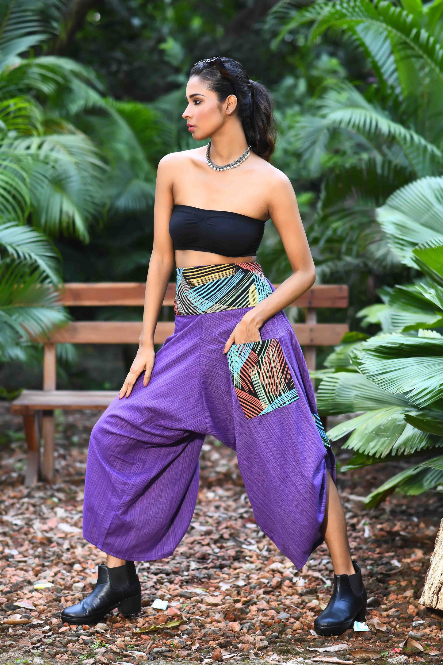 wide leg standout thai harem pant india the veshti company harem pants for men harem pants for women harem trousers hippie pants harem joggers bohemian boho pant adaddin pants enimane harem pants