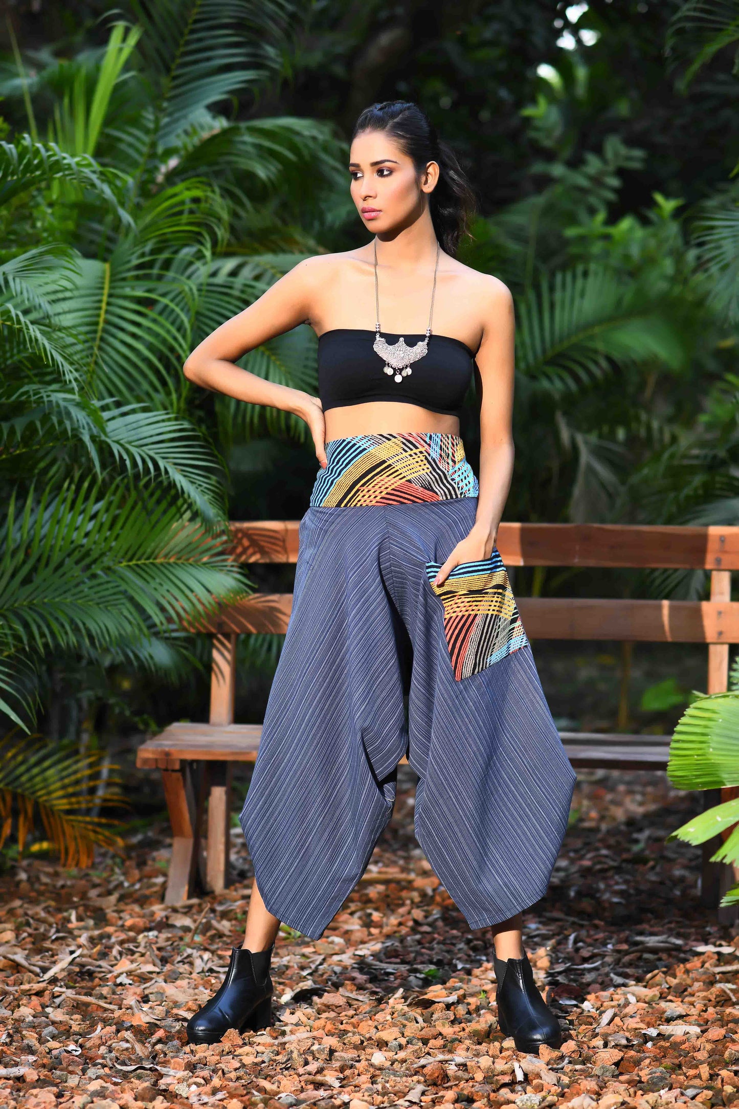 wide leg standout thai harem pant india the veshti company harem pants for men harem pants for women harem trousers hippie pants harem joggers bohemian boho pant adaddin pants enimane harem pants