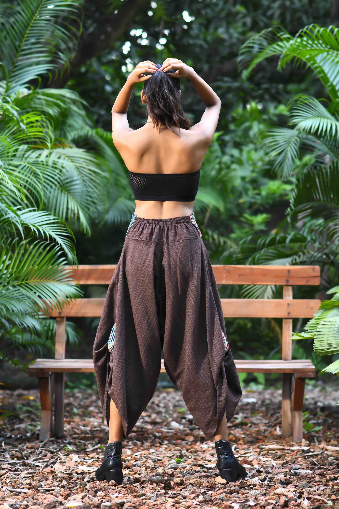 wide leg standout thai harem pant india the veshti company harem pants for men harem pants for women harem trousers hippie pants harem joggers bohemian boho pant adaddin pants enimane harem pants