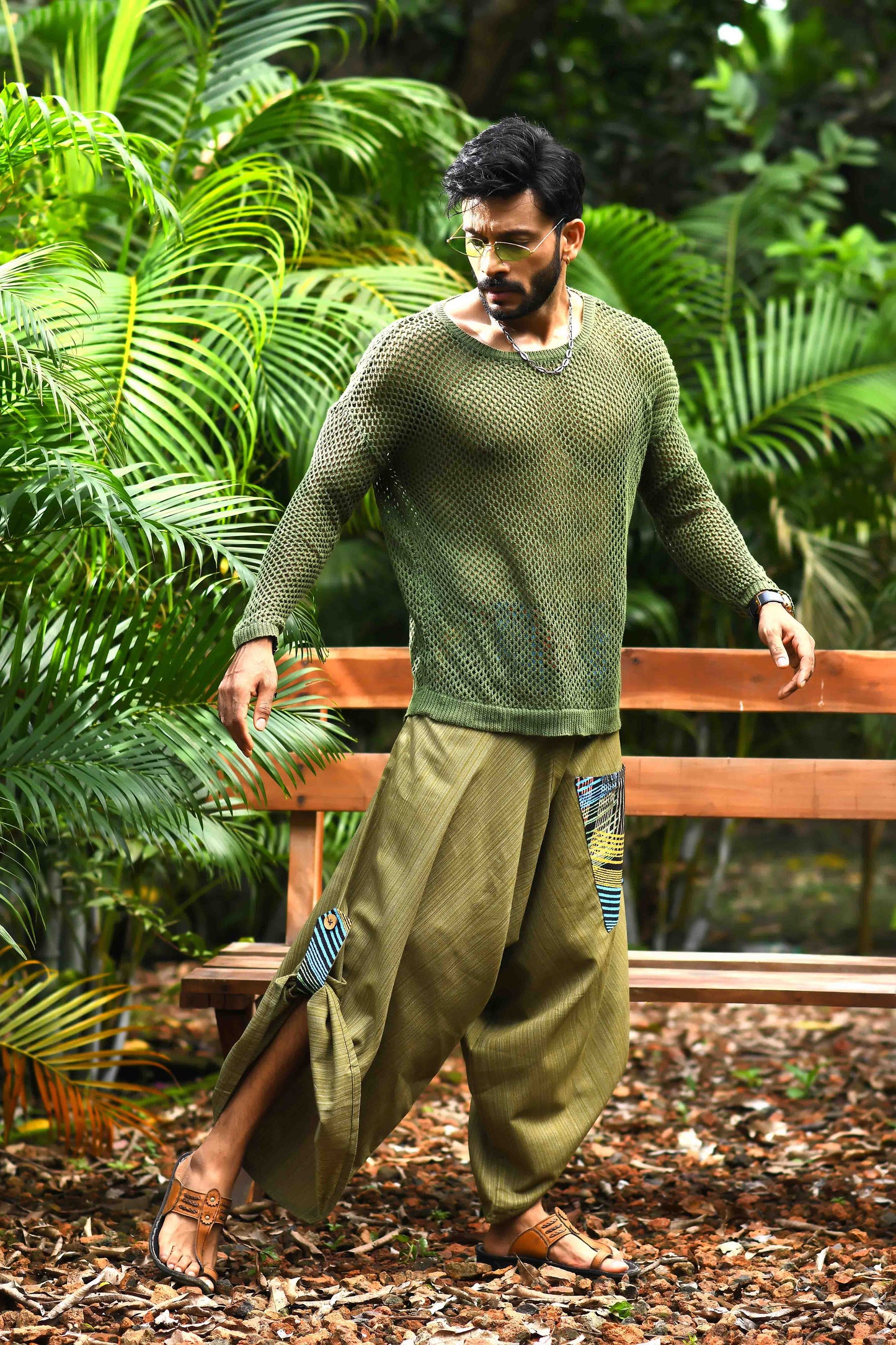 wide leg standout thai harem pant india the veshti company harem pants for men harem pants for women harem trousers hippie pants harem joggers bohemian boho pant adaddin pants enimane harem pants