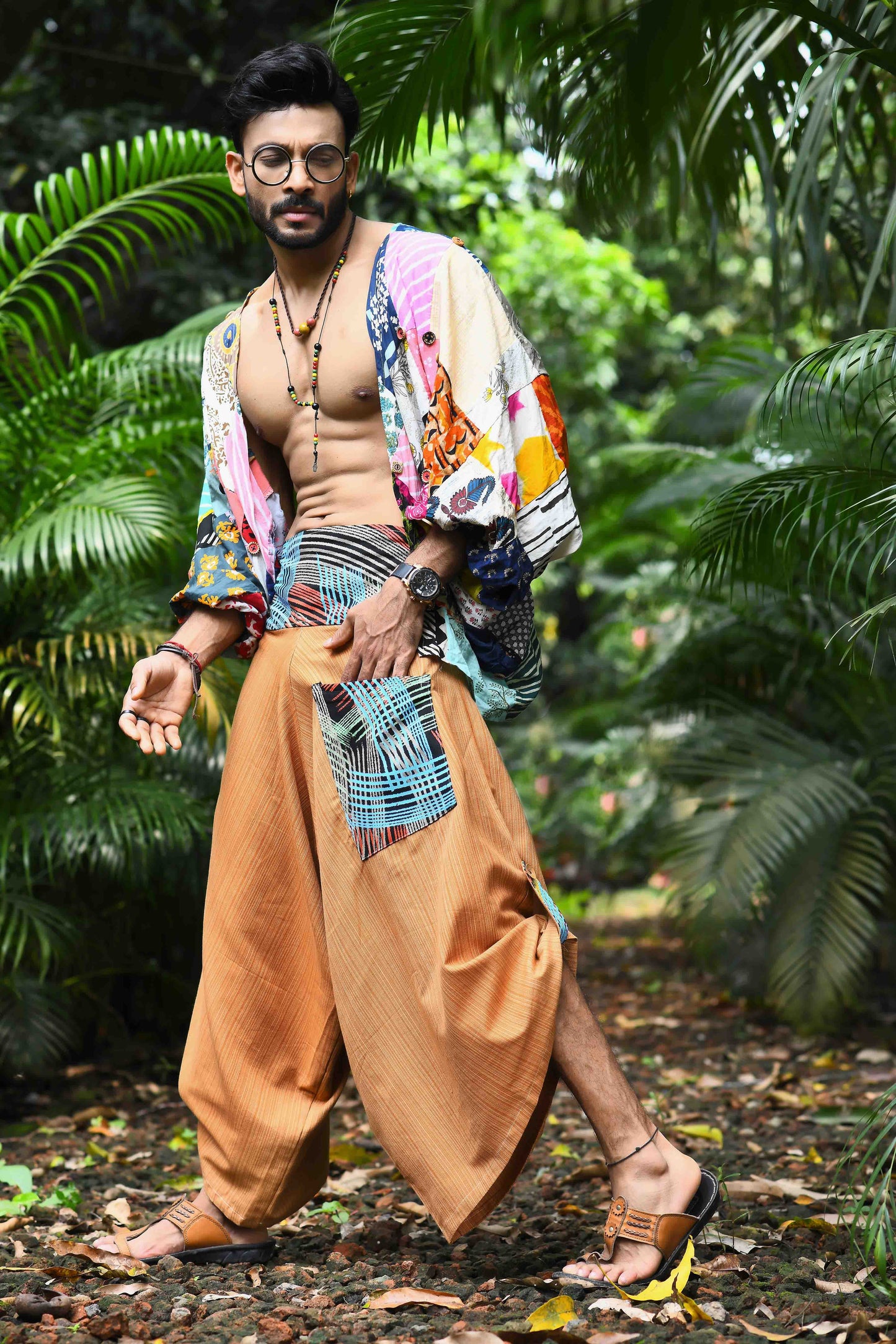 wide leg standout thai harem pant india the veshti company harem pants for men harem pants for women harem trousers hippie pants harem joggers bohemian boho pant adaddin pants enimane harem pants