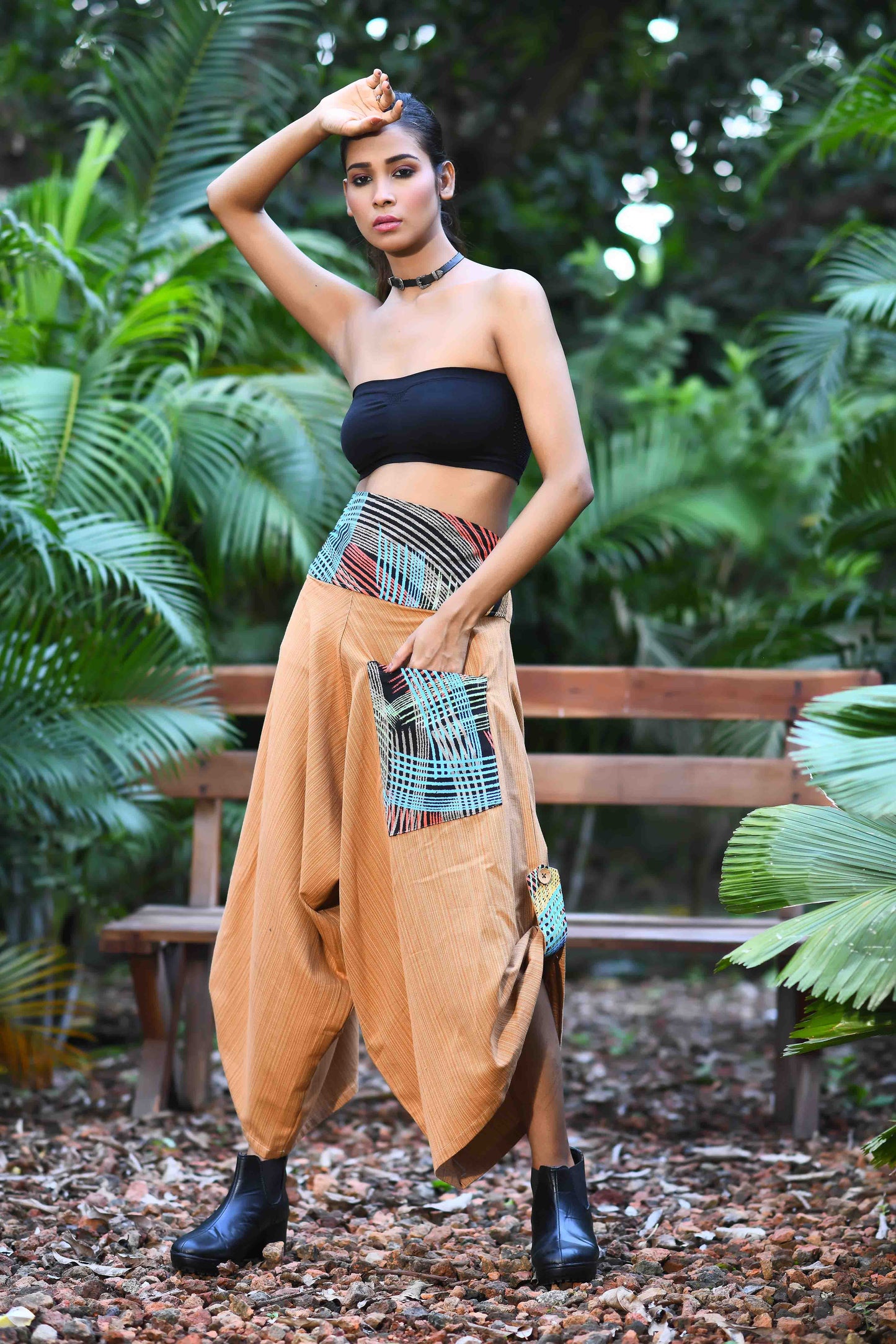 wide leg standout thai harem pant india the veshti company harem pants for men harem pants for women harem trousers hippie pants harem joggers bohemian boho pant adaddin pants enimane harem pants