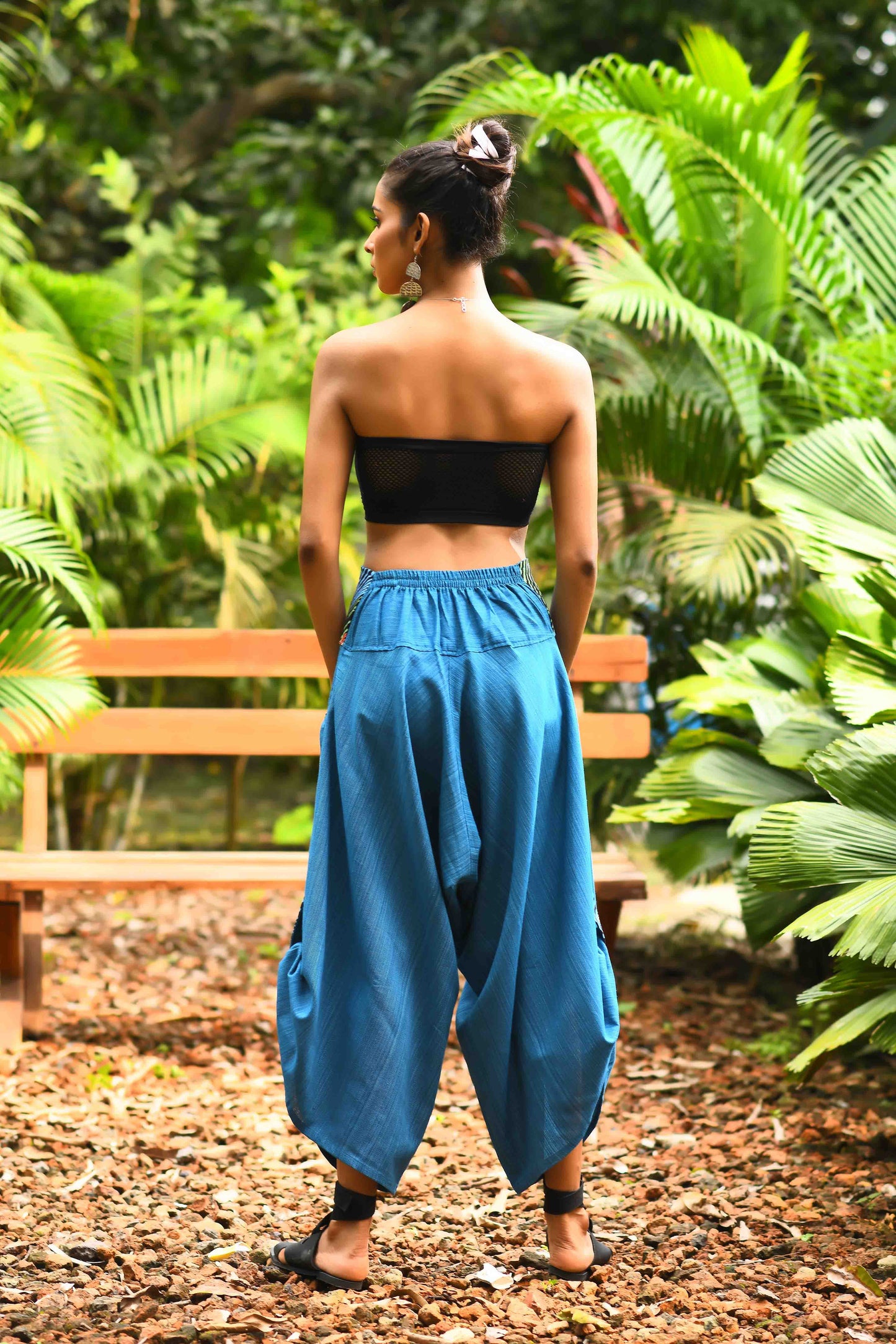 wide leg standout thai harem pant india the veshti company harem pants for men harem pants for women harem trousers hippie pants harem joggers bohemian boho pant adaddin pants enimane harem pants