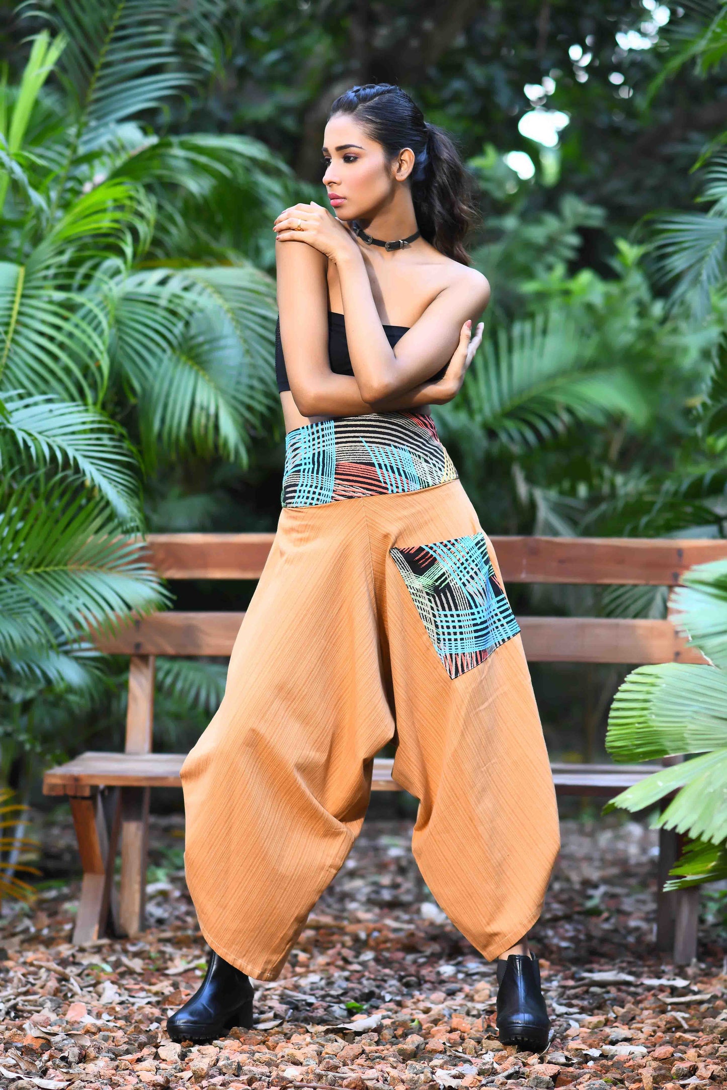 wide leg standout thai harem pant india the veshti company harem pants for men harem pants for women harem trousers hippie pants harem joggers bohemian boho pant adaddin pants enimane harem pants