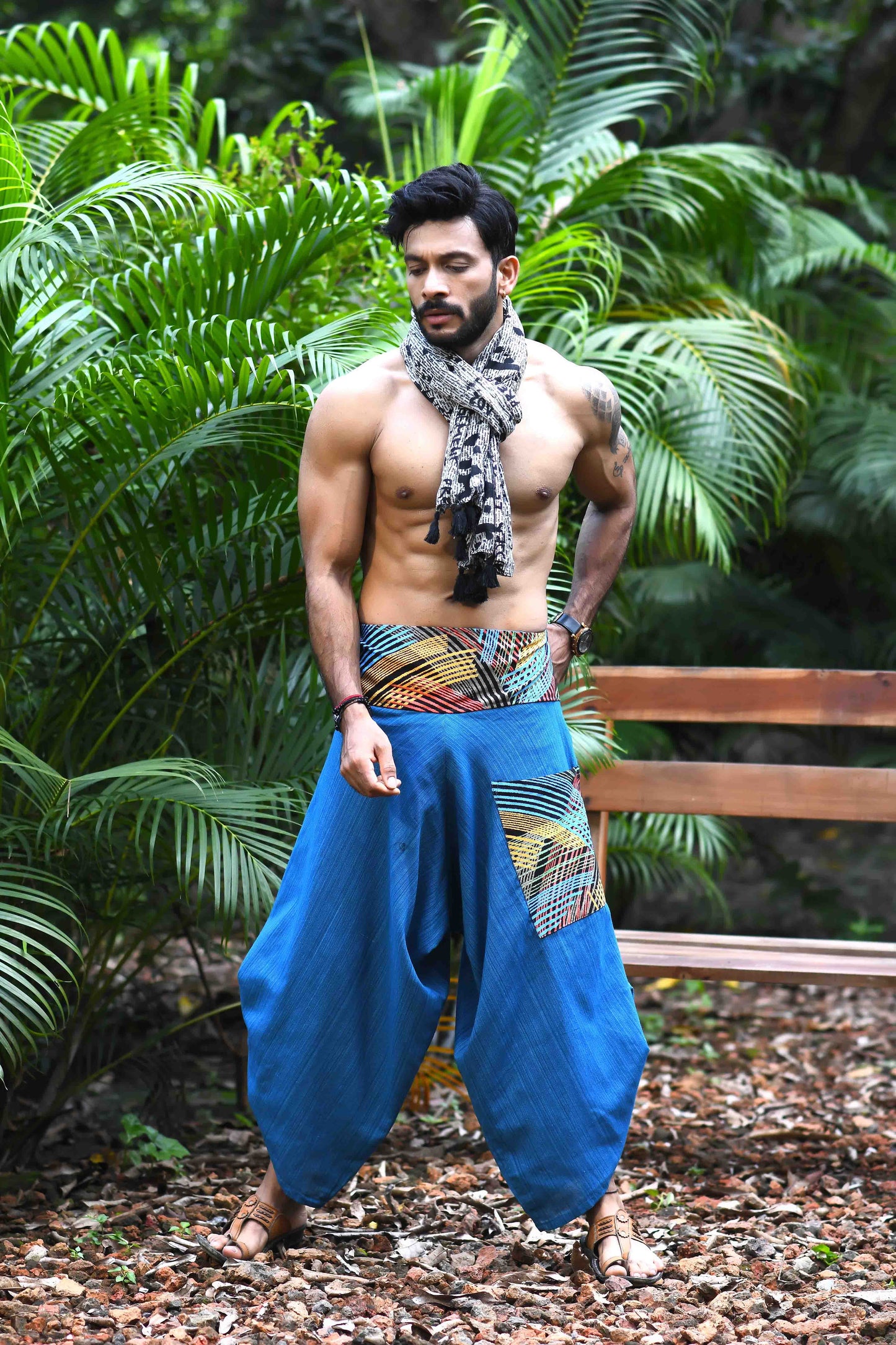 wide leg standout thai harem pant india the veshti company harem pants for men harem pants for women harem trousers hippie pants harem joggers bohemian boho pant adaddin pants enimane harem pants