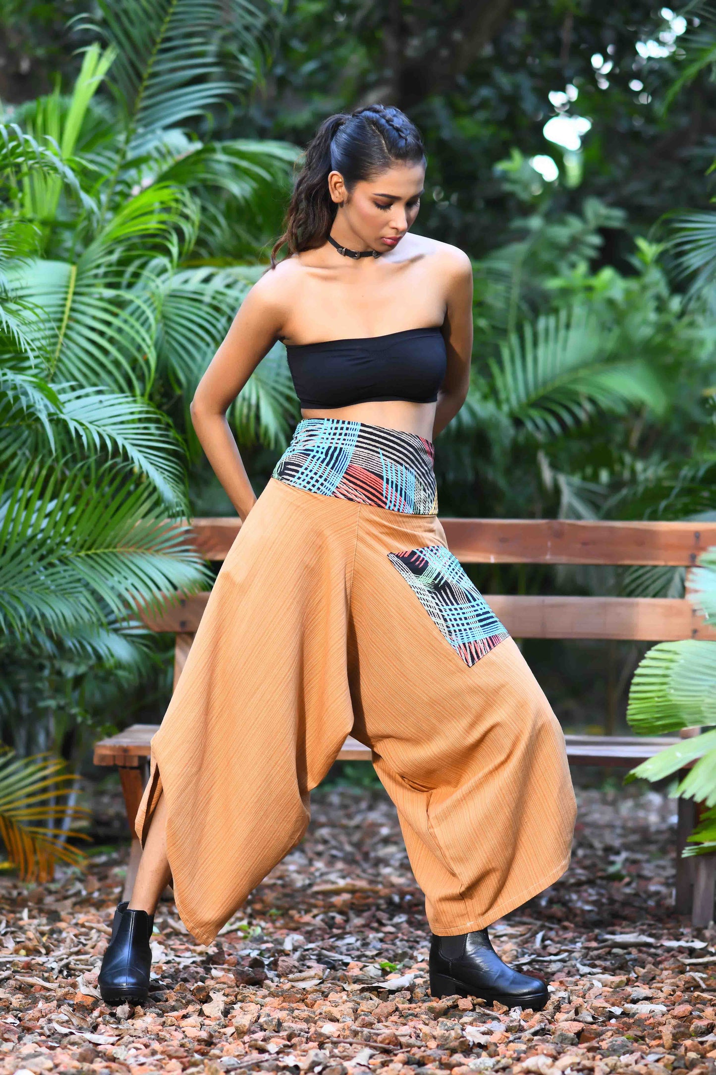wide leg standout thai harem pant india the veshti company harem pants for men harem pants for women harem trousers hippie pants harem joggers bohemian boho pant adaddin pants enimane harem pants