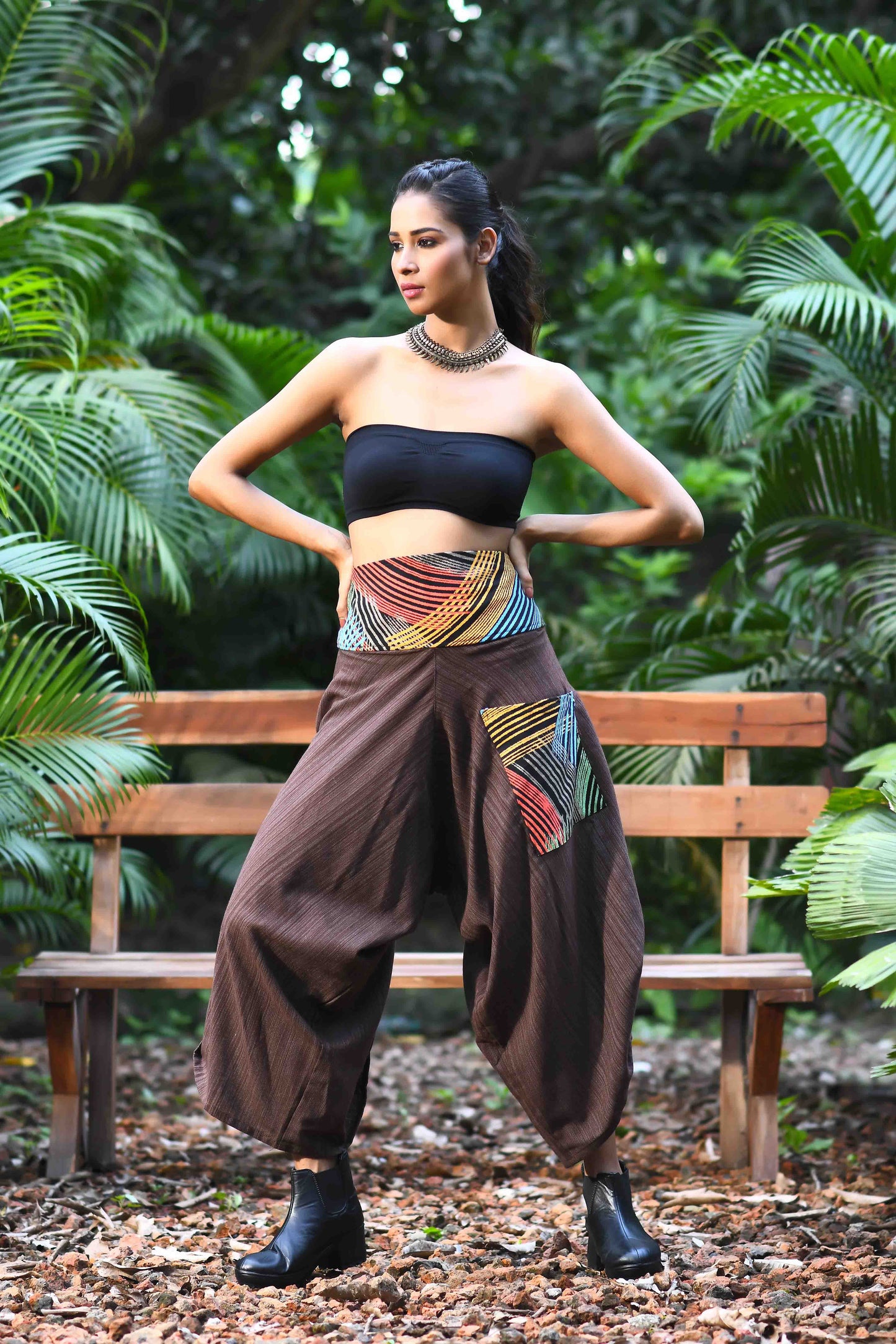 wide leg standout thai harem pant india the veshti company harem pants for men harem pants for women harem trousers hippie pants harem joggers bohemian boho pant adaddin pants enimane harem pants