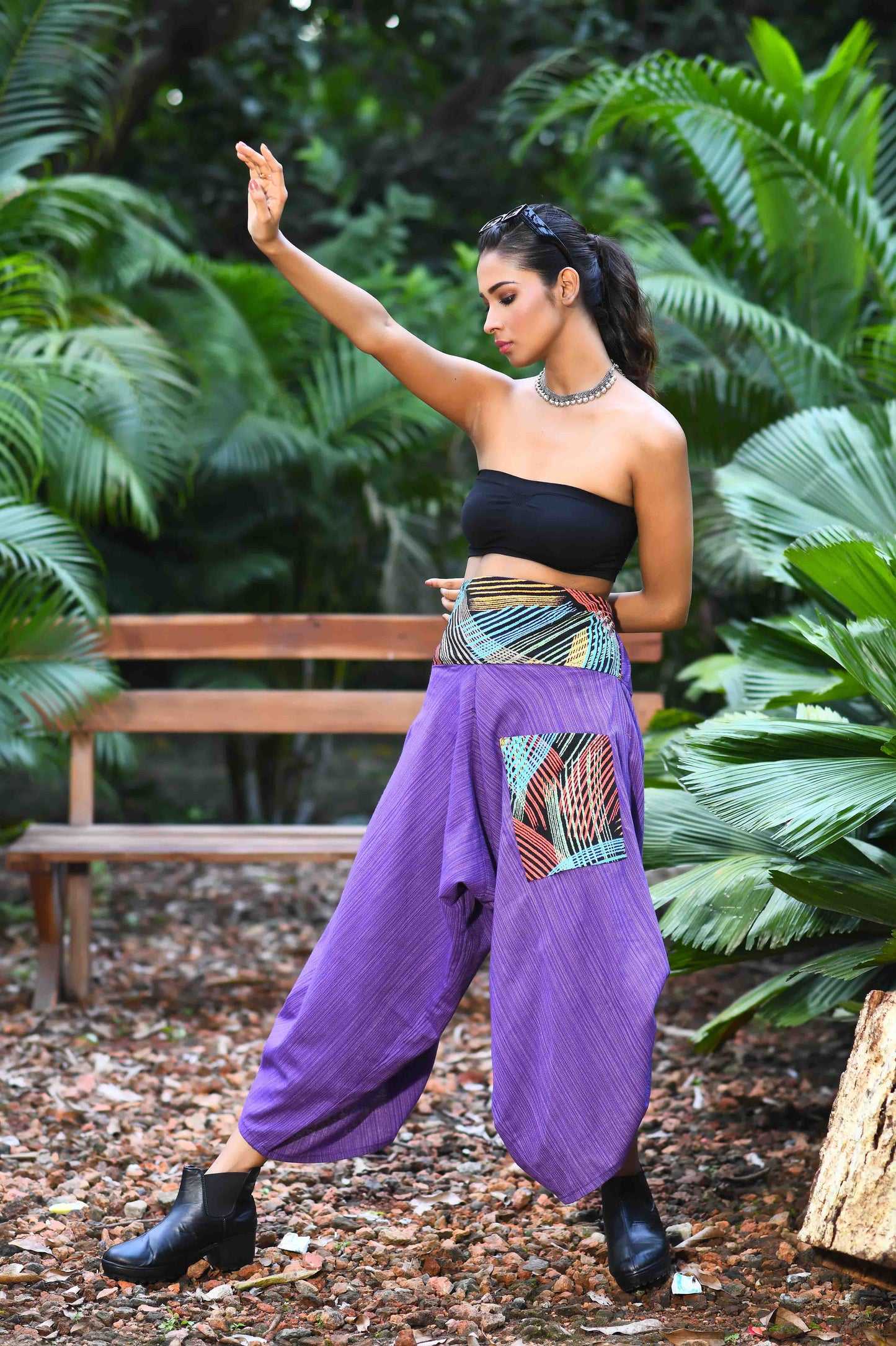 wide leg standout thai harem pant india the veshti company harem pants for men harem pants for women harem trousers hippie pants harem joggers bohemian boho pant adaddin pants enimane harem pants
