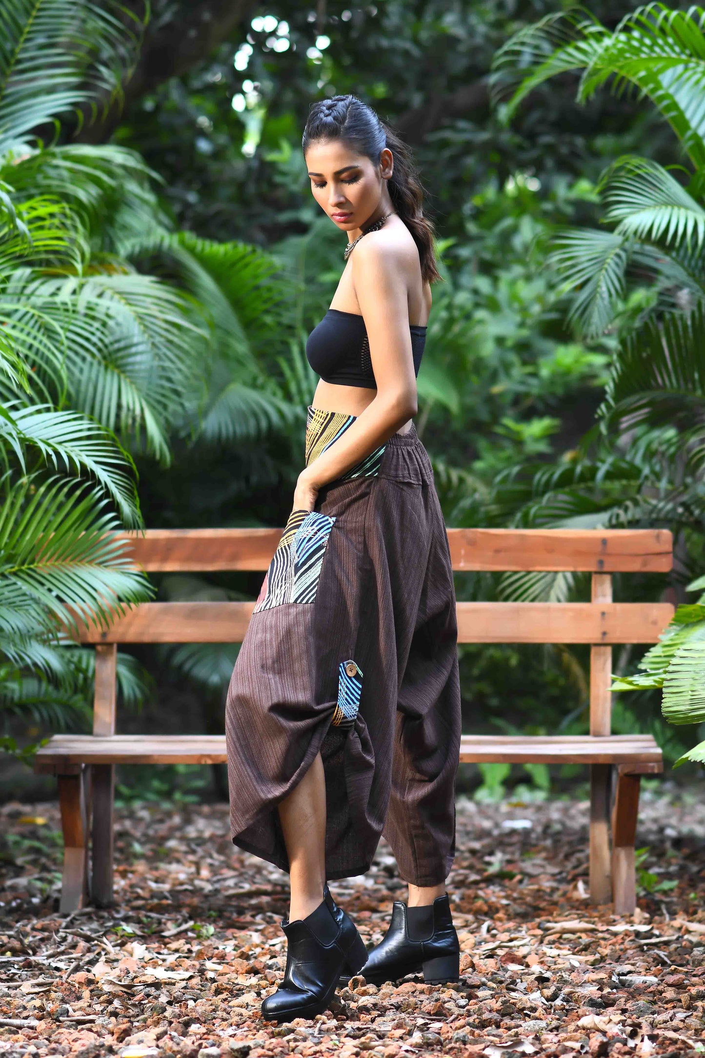 wide leg standout thai harem pant india the veshti company harem pants for men harem pants for women harem trousers hippie pants harem joggers bohemian boho pant adaddin pants enimane harem pants
