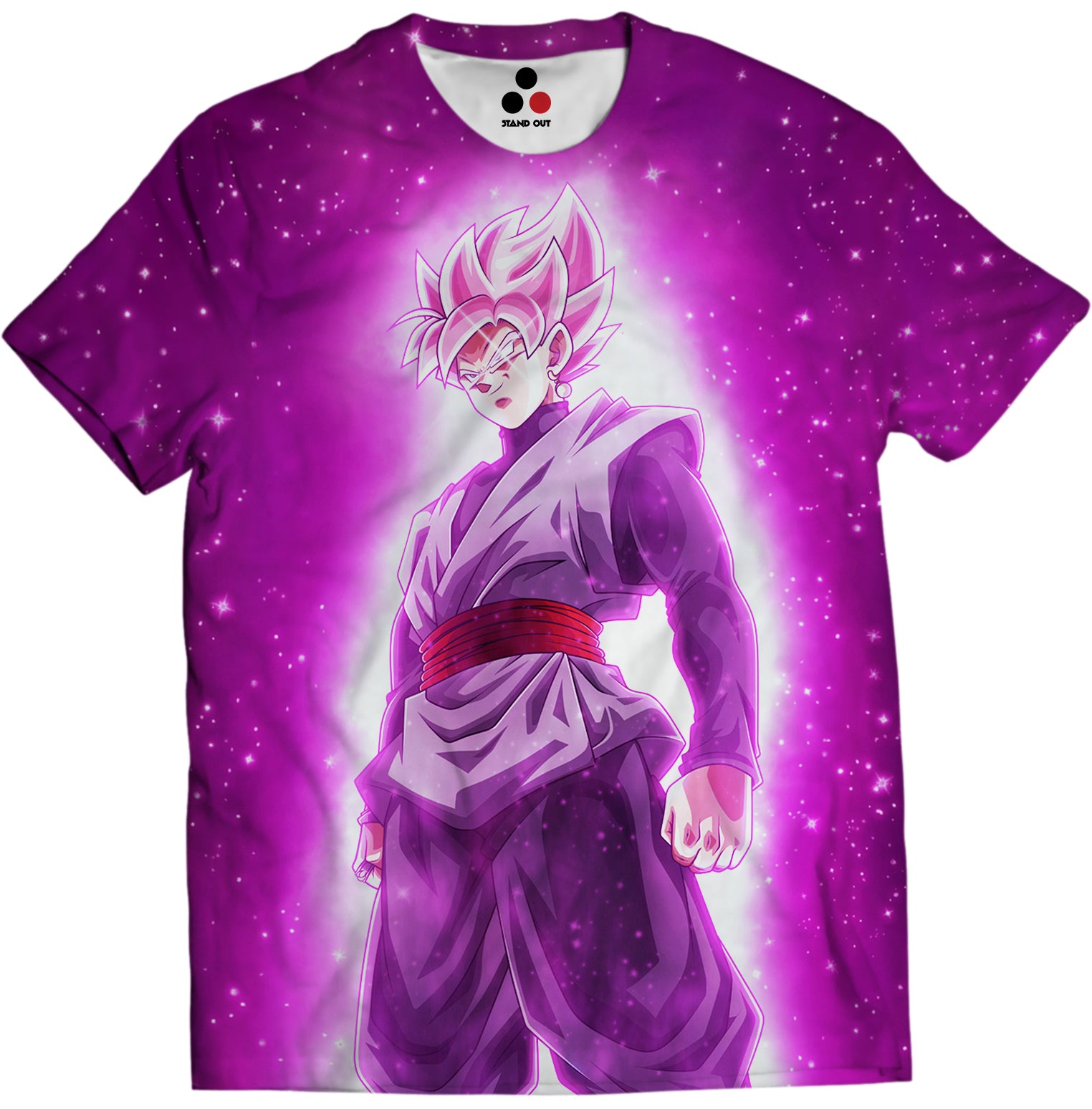 STAND OUT Super Saiyan Rosé Goku Black Anime Dragon Ball super T-shirt