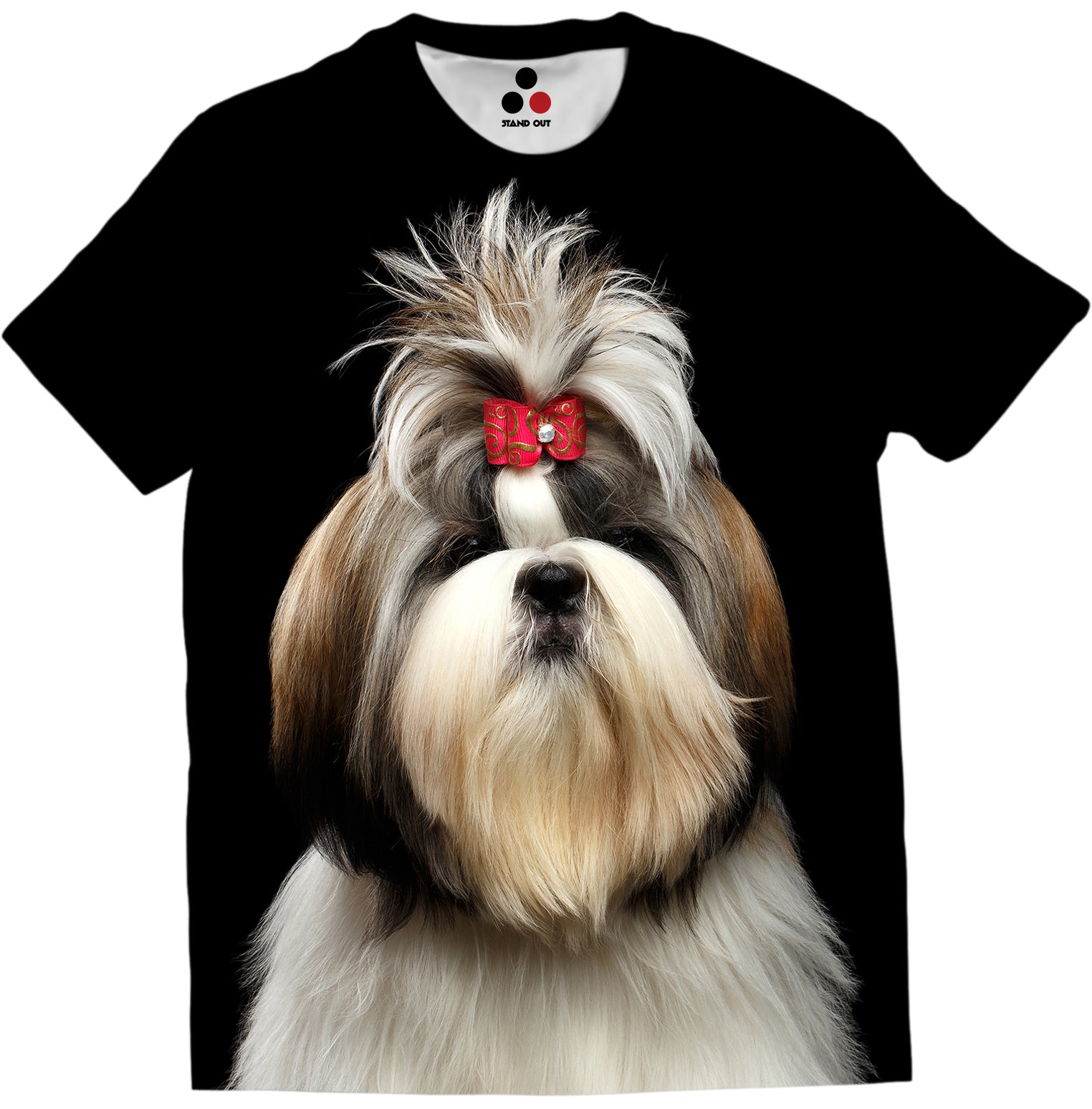 Stand Out -Big face Shih Tzu Allover printed Dog T-Shirt – STAND OUT