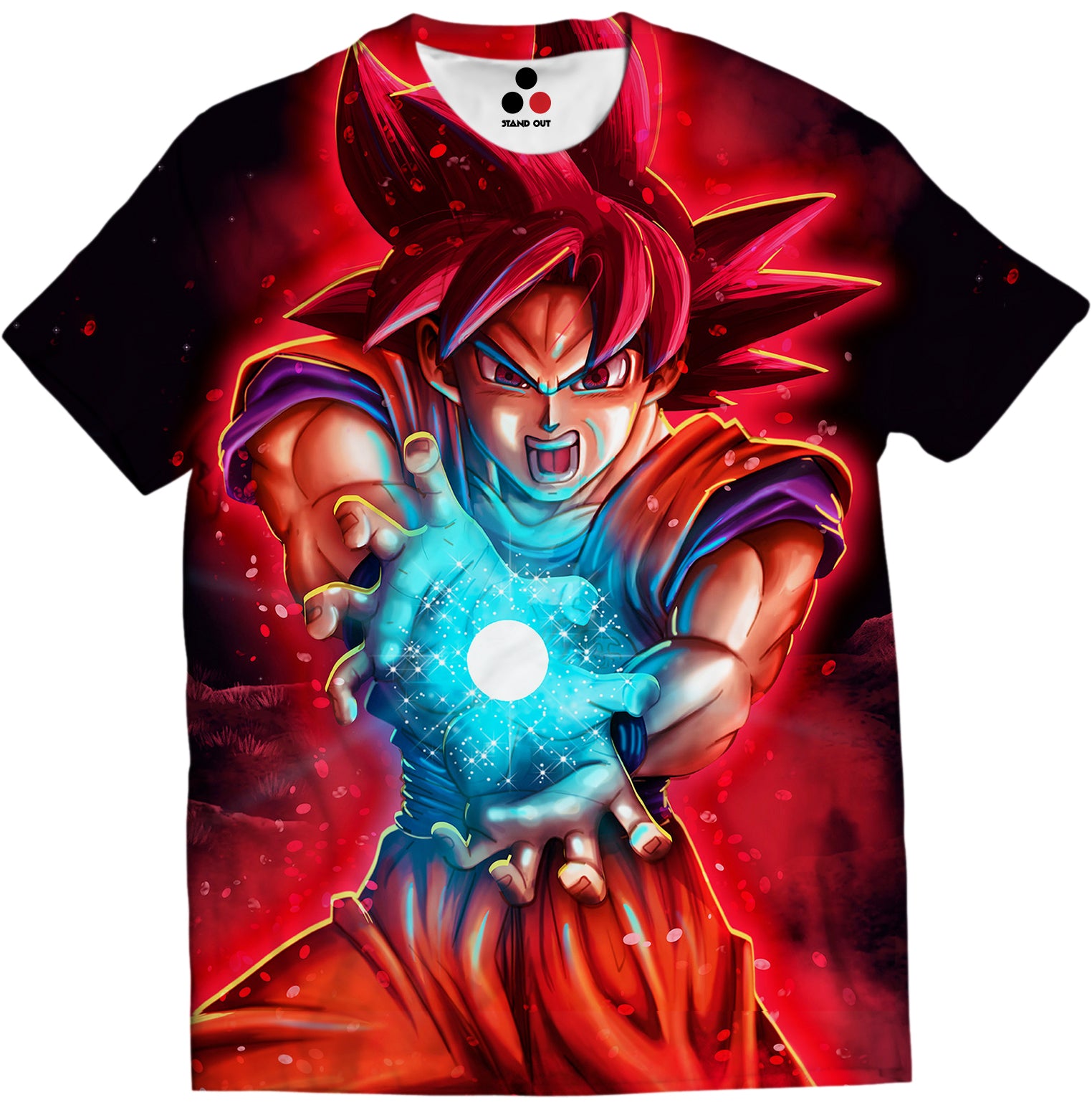 dragon ball z t shirt super saiyan god tshirt anime tshirt standout tshirt dragon ball super tshirt all over print tshirt dbz t shirt