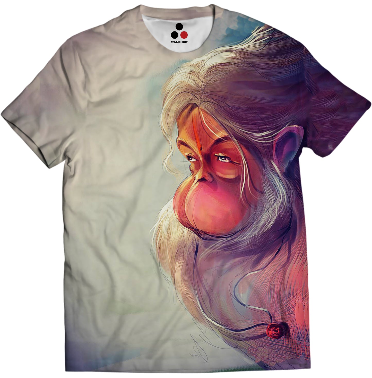 lord hanuman bajarangi bajrangbali anjaneyar karan acharya standout t shirts standout hanuman tshirt