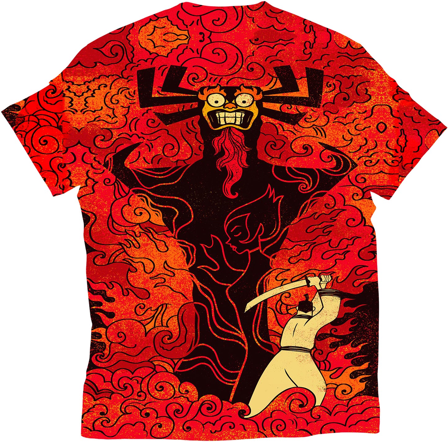 samurai jack t shirt stand out t shirt allover printed t shirt