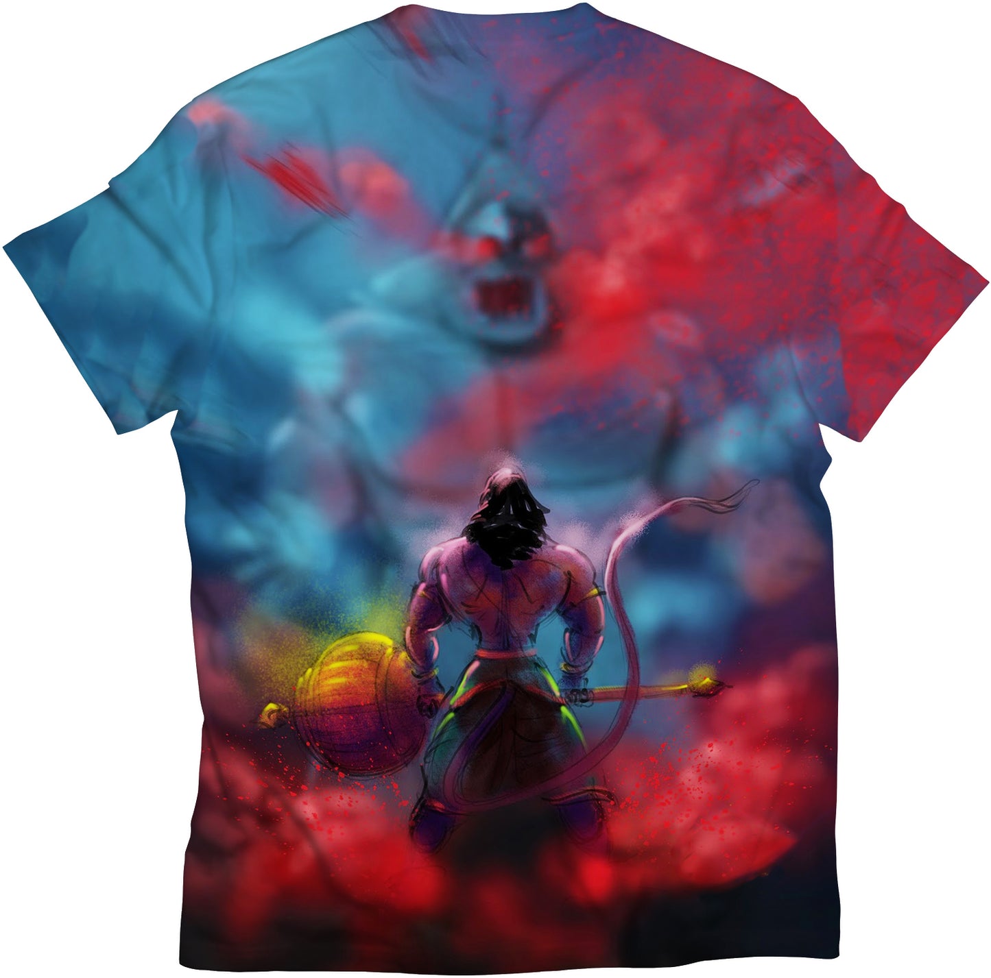 lord hanuman bajarangi bajrangbali t shirt anjaneyar karan acharya standout t shirts standout hanuman tshirt