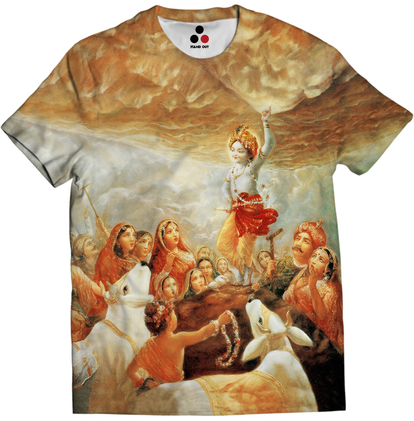 Krishna Lifting Govardhana Giri krishna t shirt design krishna printed t shirts online india krishna printed shirts online hare krishna maha mantra t shirts radhe radhe t shirt krishna printed kurta iskcon t shirt radhe radhe t shirt krishna print shirt krishna printed kurta krishna printed white shirts radha krishna printed t shirt i lost my heart in vrindavan t shirt