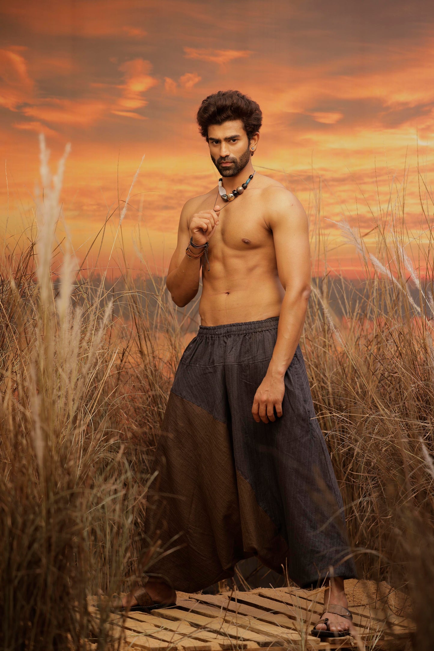 Blue Brown harem pant india harem trousers standout hippie pants harem pants men harem pants women patiyala pant unisex yoga harem pant loose pant printed bohemian pant