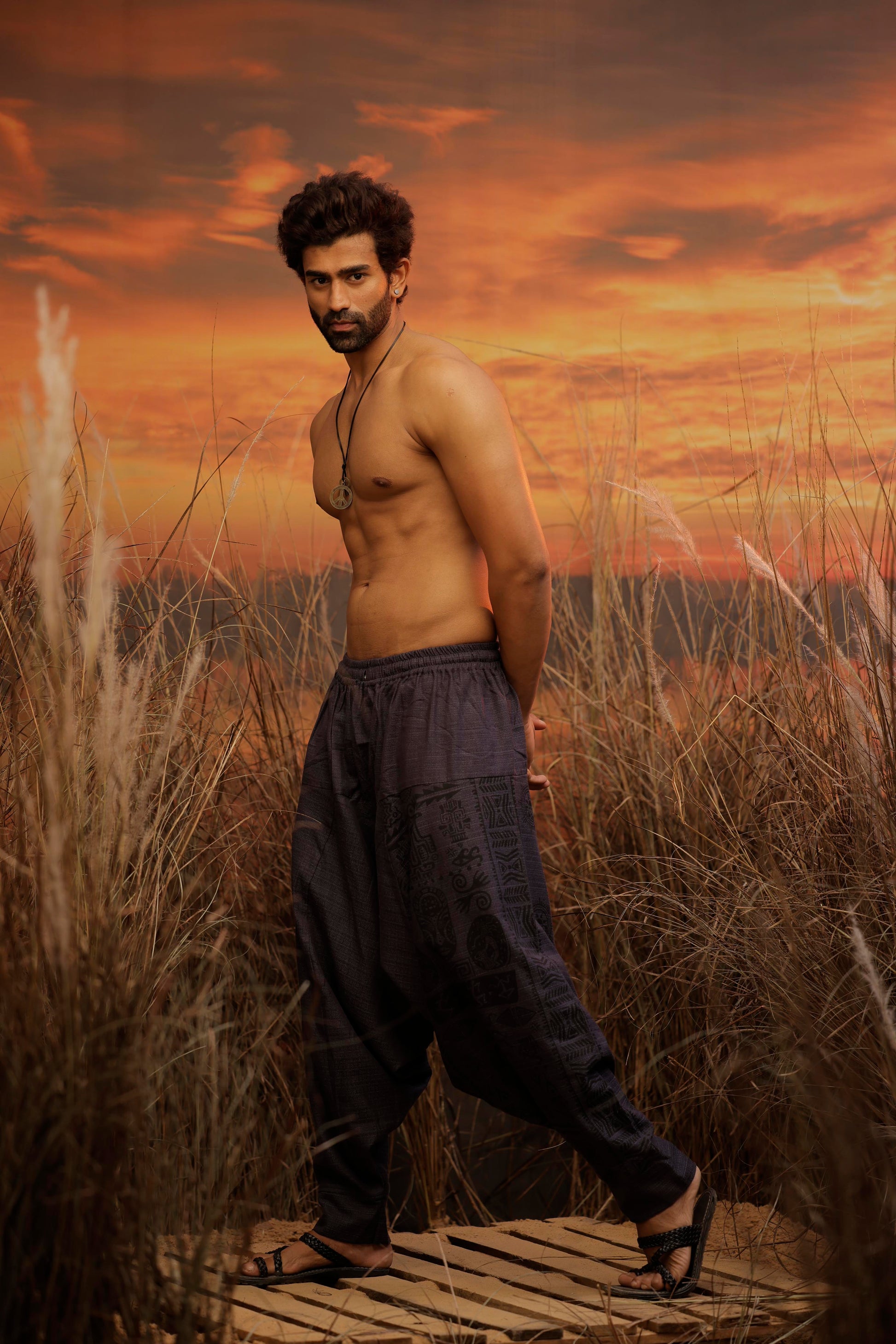 Blue harem pant india harem trousers standout hippie pants harem pants men harem pants women patiyala pant unisex yoga harem pant loose pant printed bohemian pant boho pants the veshti company harem pants