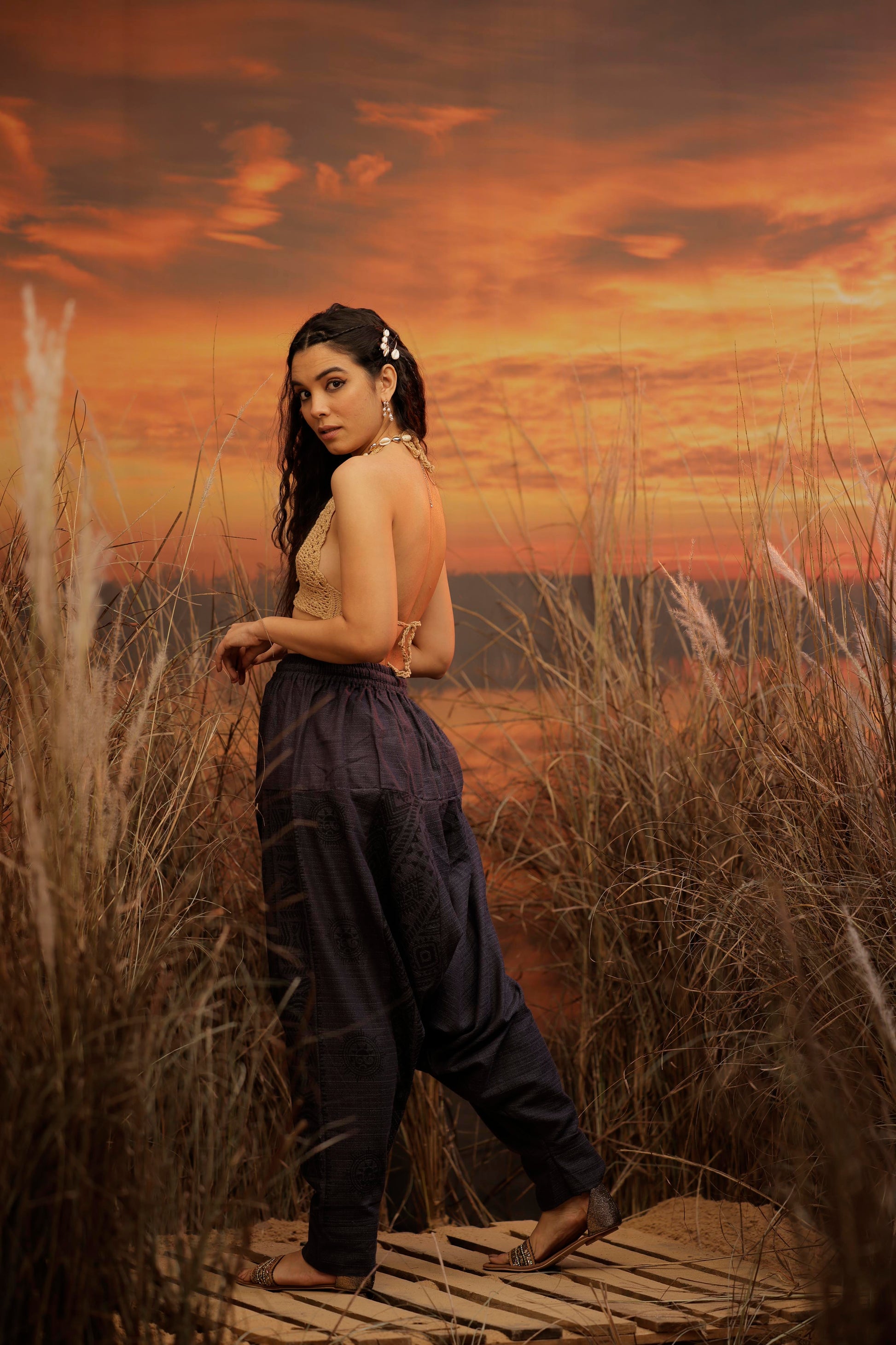 Blue harem pant india harem trousers standout hippie pants harem pants men harem pants women patiyala pant unisex yoga harem pant loose pant printed bohemian pant boho pants the veshti company harem pants