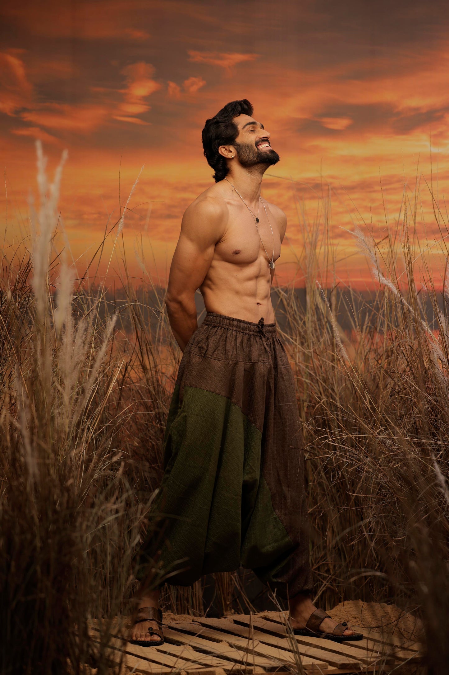 Brown Green harem pant india harem trousers standout hippie pants harem pants men harem pants women patiyala pant unisex yoga harem pant loose pant printed bohemian pant