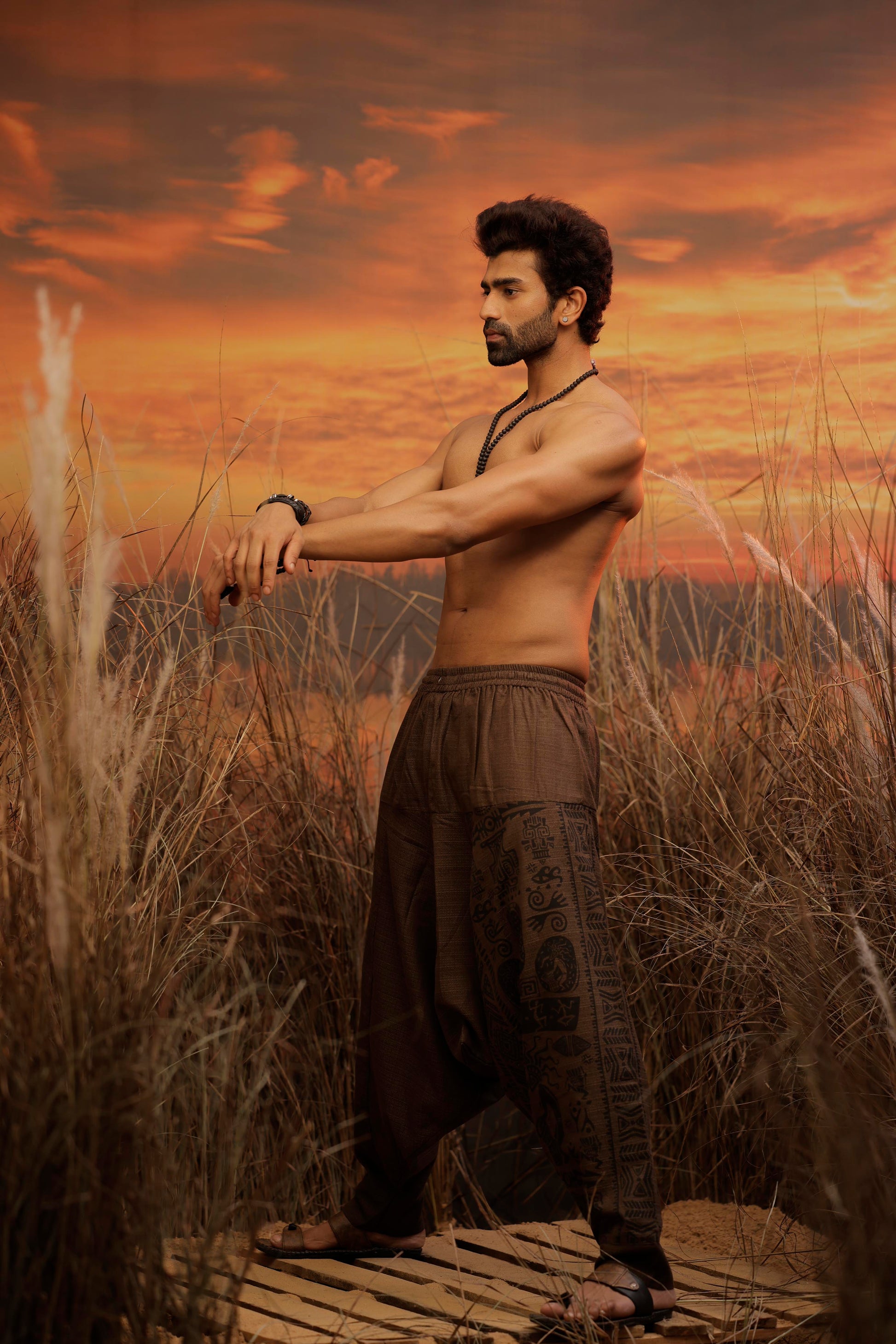 Brown harem pant india harem trousers standout hippie pants harem pants men harem pants women patiyala pant unisex yoga harem pant loose pant printed bohemian pant boho the veshti company harem pants