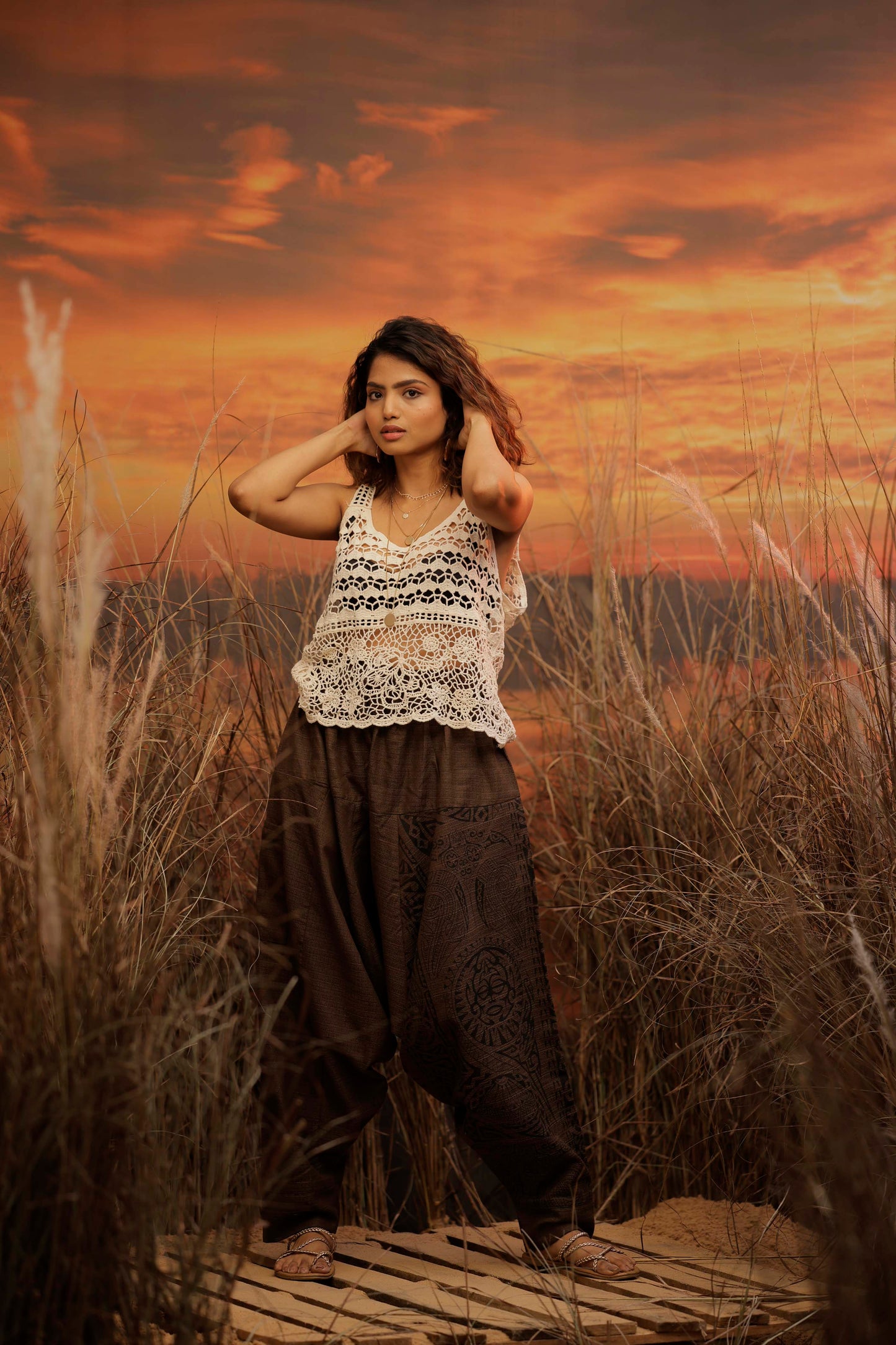 Brown harem pant india harem trousers standout hippie pants harem pants men harem pants women patiyala pant unisex yoga harem pant loose pant printed bohemian pant boho pant the veshti company harem pants