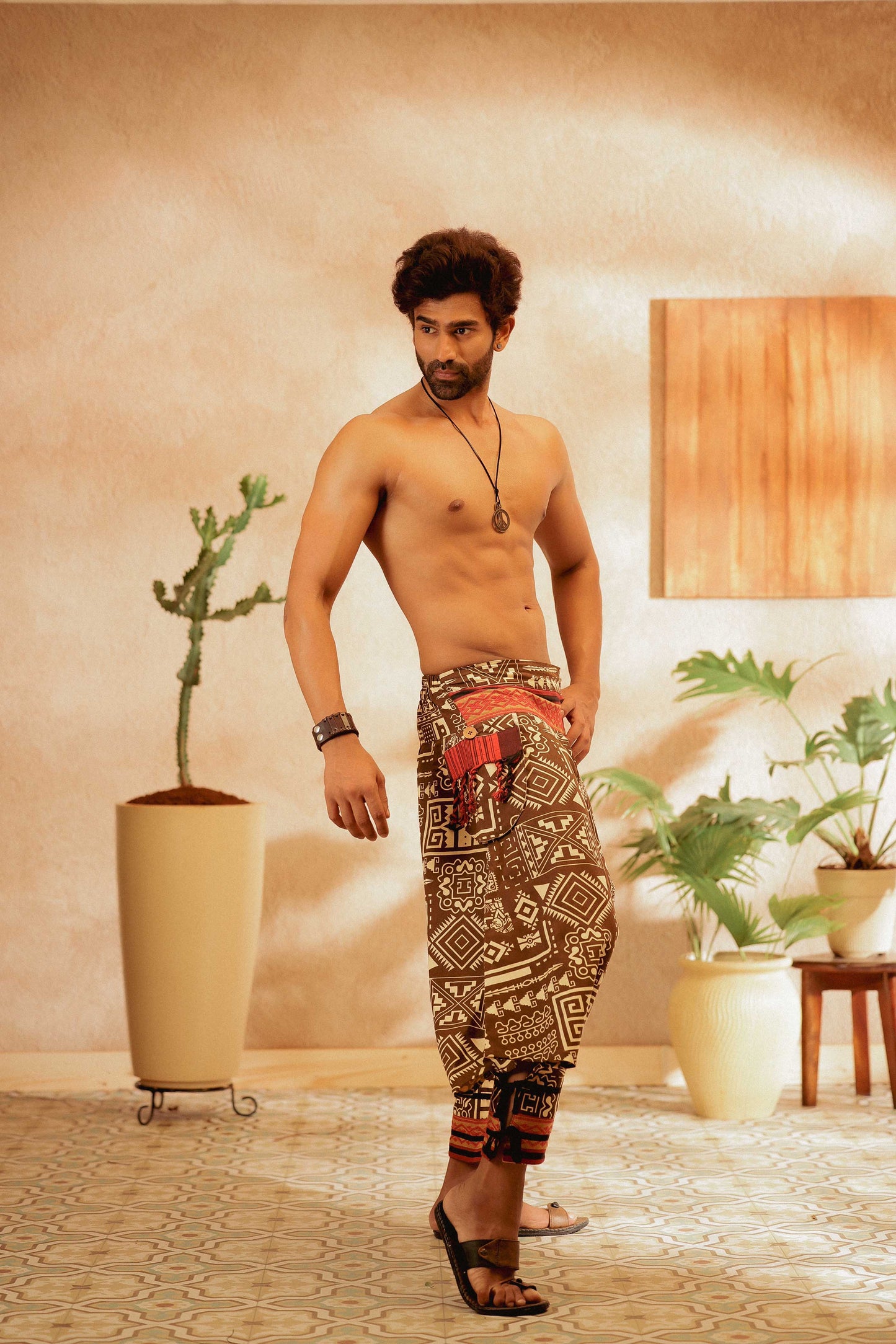 Brown all over printed harem pant india harem trousers standout hippie pants harem pants men harem pants women patiyala pant unisex yoga harem pant loose pant printed bohemian pant boho pant bombay trooper hoppers for men
