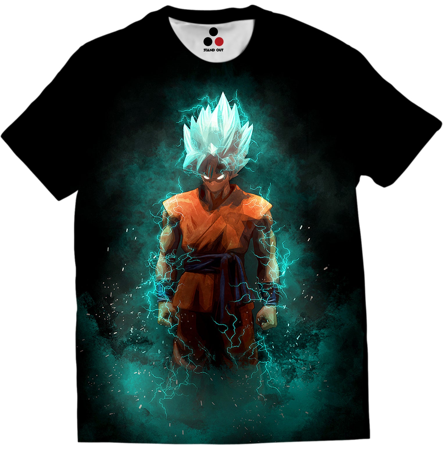 T-Shirt Dragon Ball Z Goku Super Saiyan Garçons - Manches Courtes Officiel