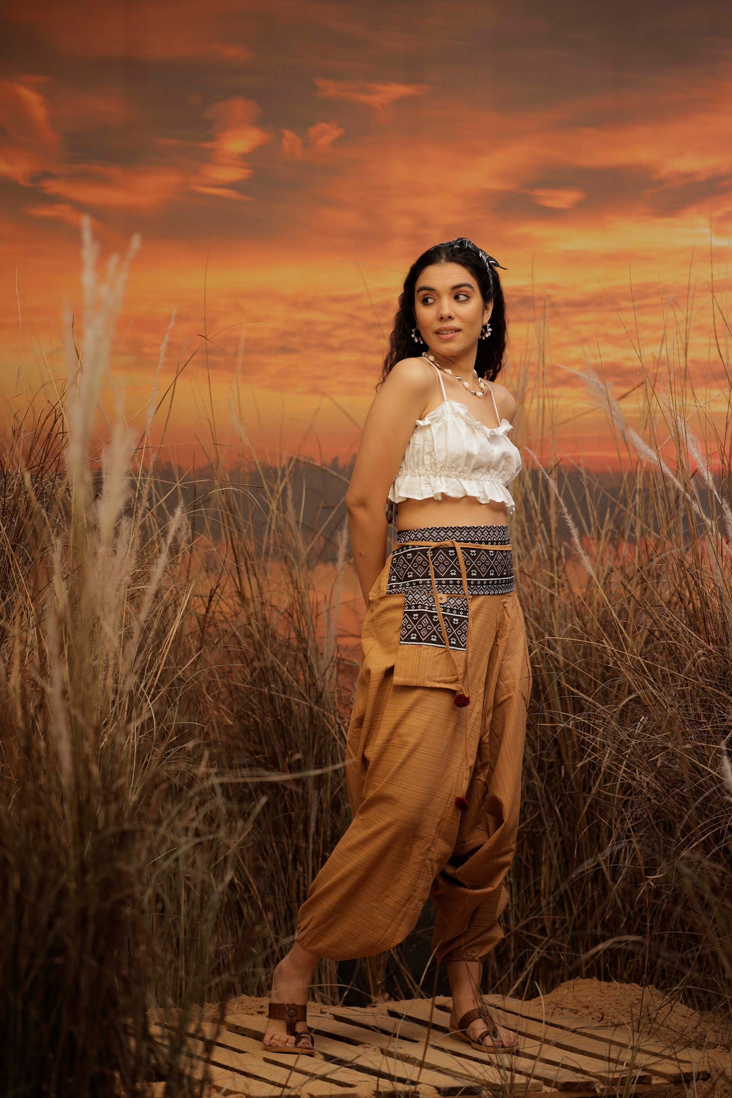 Dark Beige harem pant india harem trousers standout hippie pants harem pants men harem pants women patiyala pant unisex yoga harem pant loose pant printed bohemian pant boho pant the veshti company harem pant