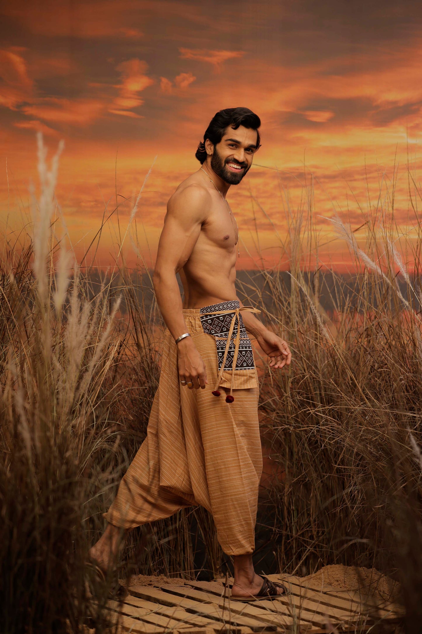 Light Beige harem pant india harem trousers standout hippie pants harem pants men harem pants women patiyala pant unisex yoga harem pant loose pant printed bohemian pant boho pant the veshti company harem pants